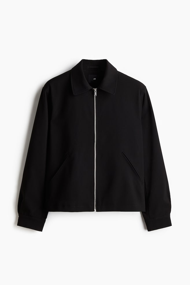 Regular Fit Shacket - Black - 1