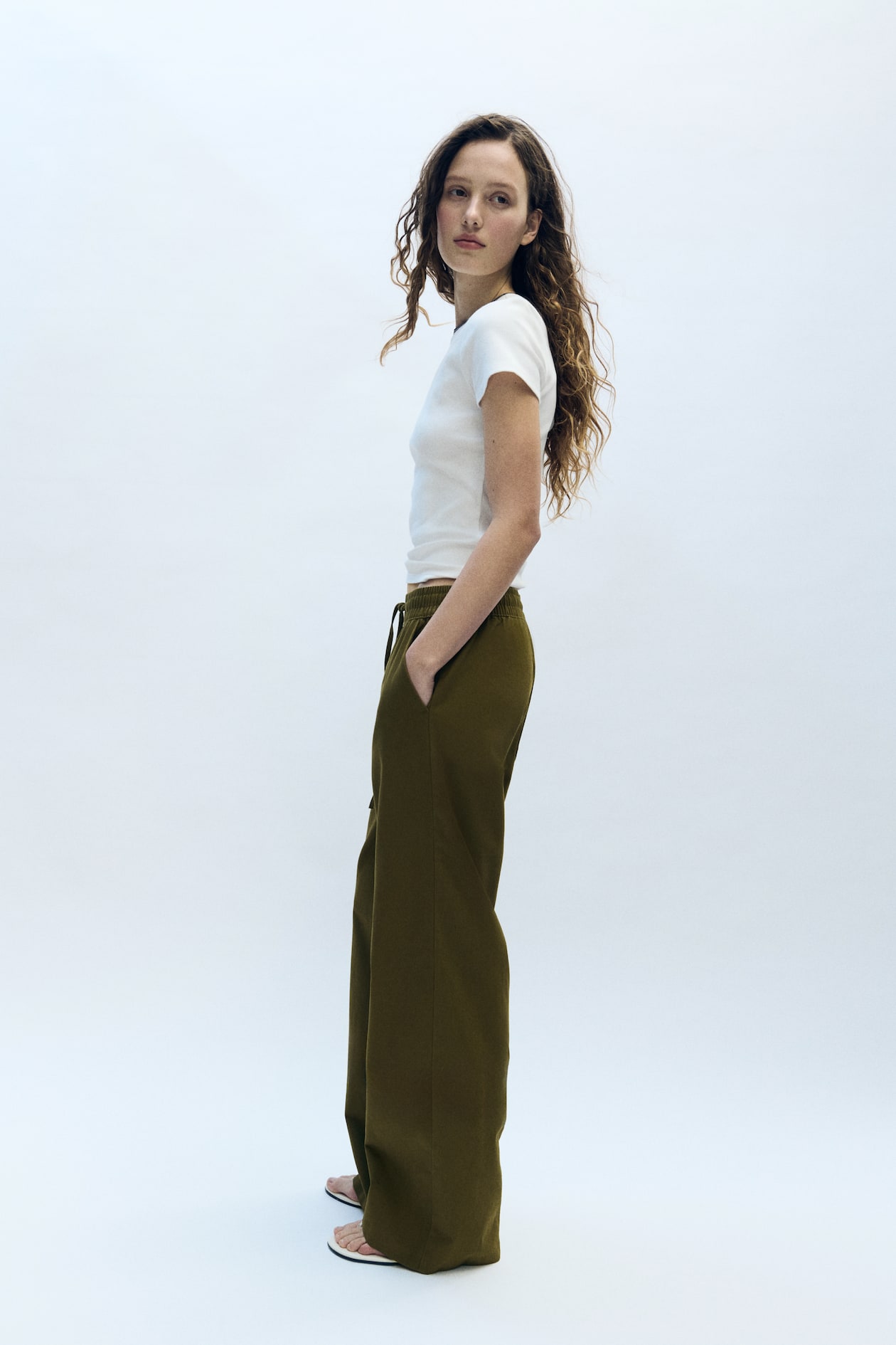 Cotton Drawstring Pants - image 3