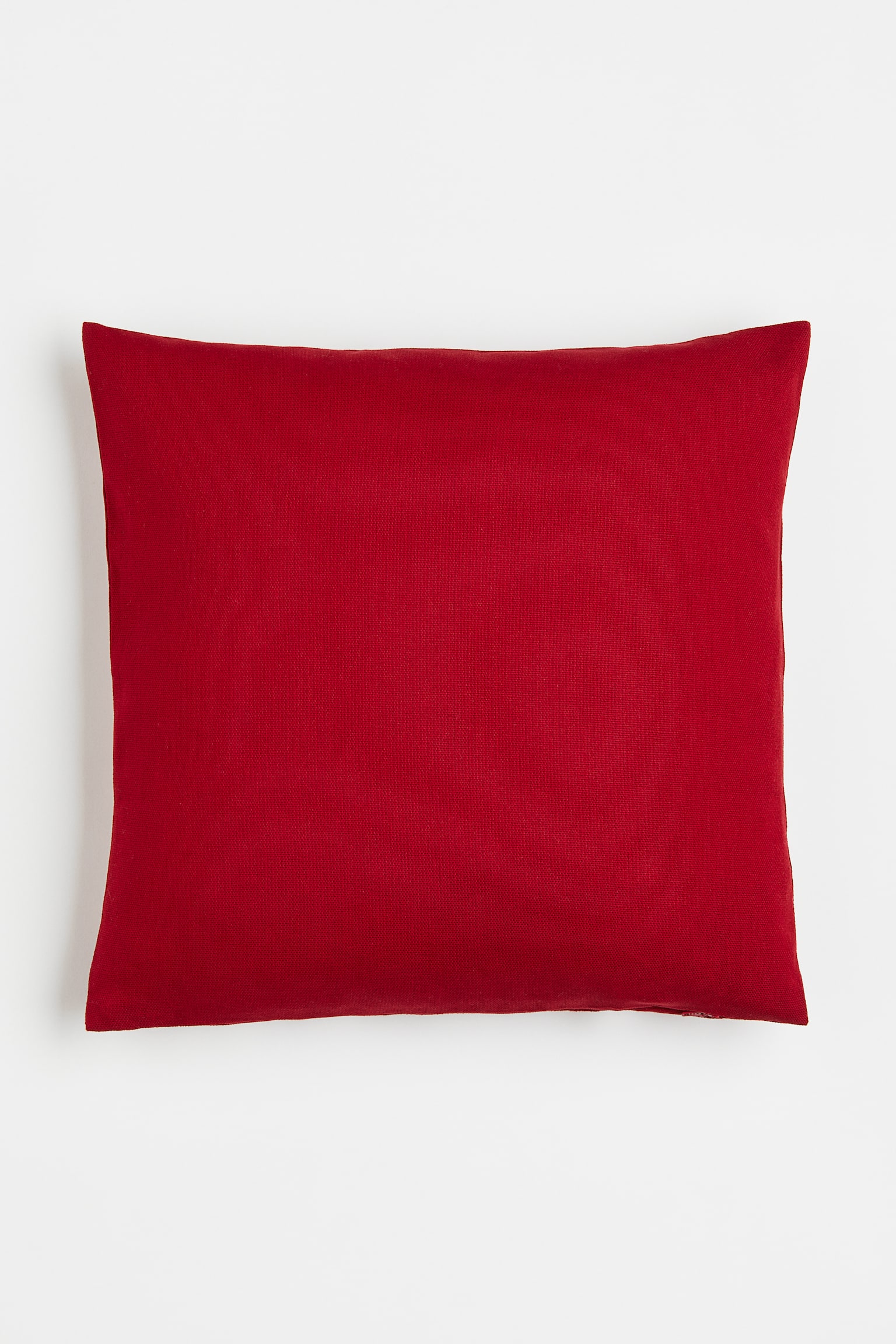 Cotton canvas cushion cover - Red/Beige/Cream/Dark grey - 1