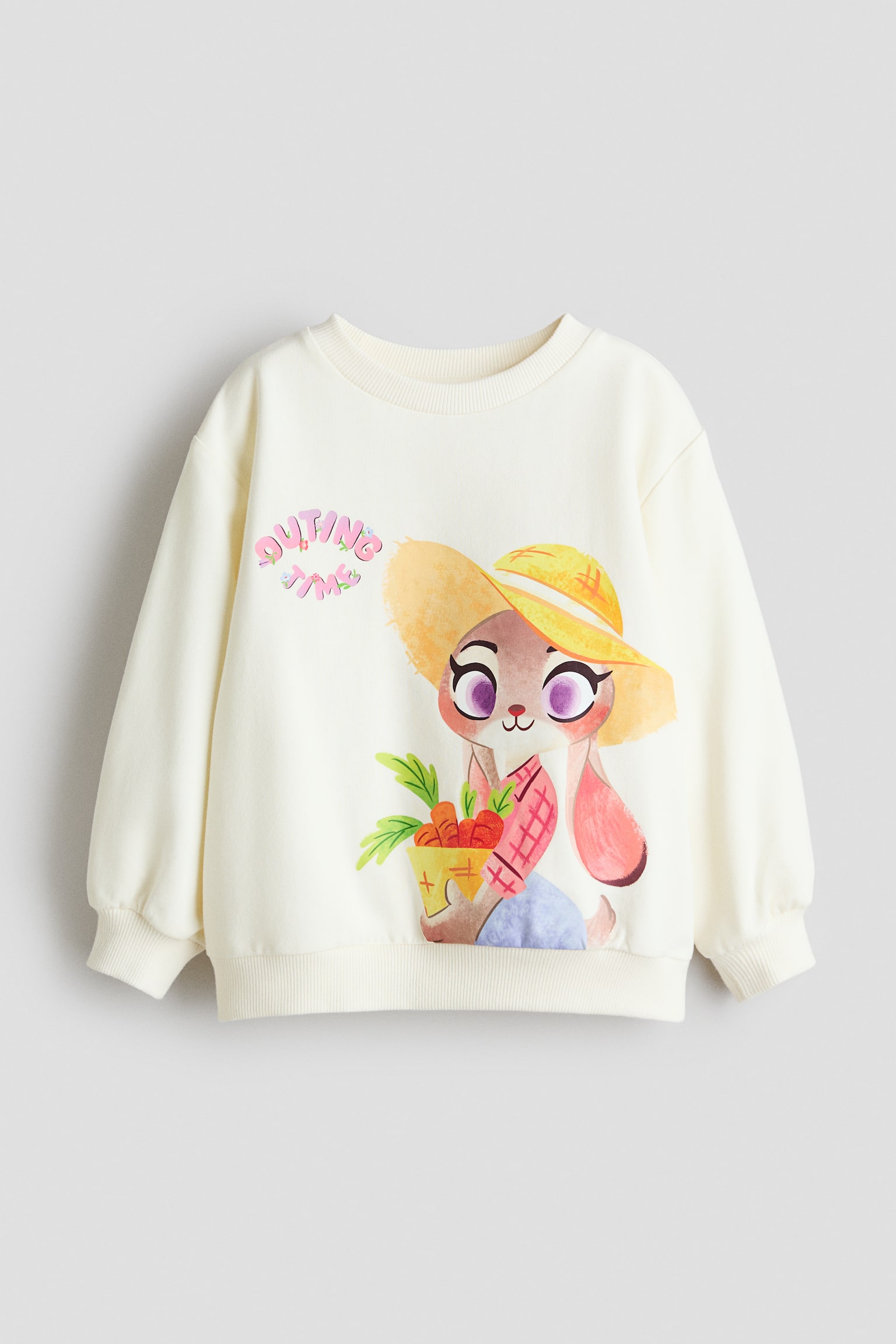 プリントデザインスウェットシャツ - ホワイト／ズートピア/ライトグレー／ズートピア/ライトブルー／ズートピア - 2