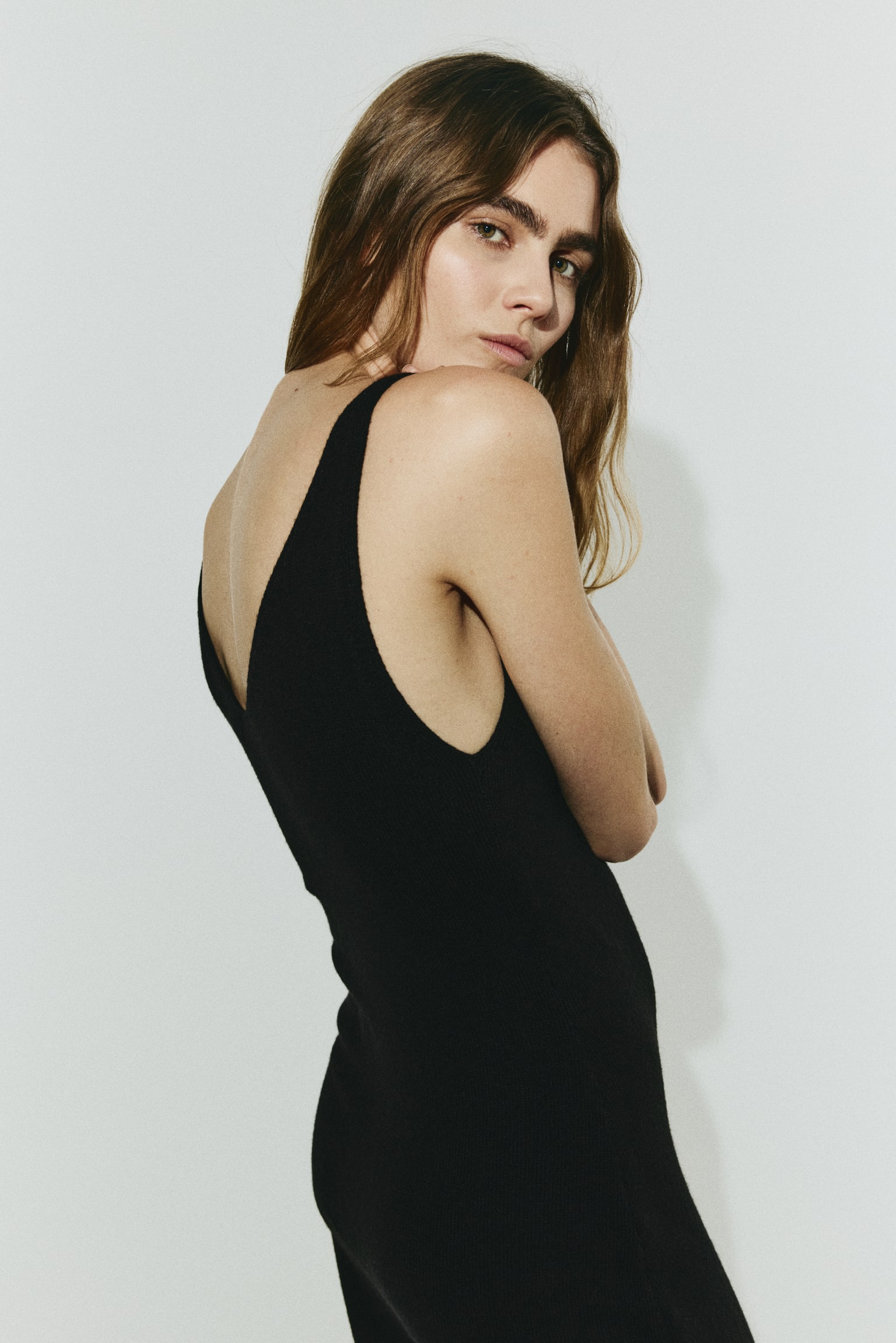 Lace-trimmed dress - Black - 5