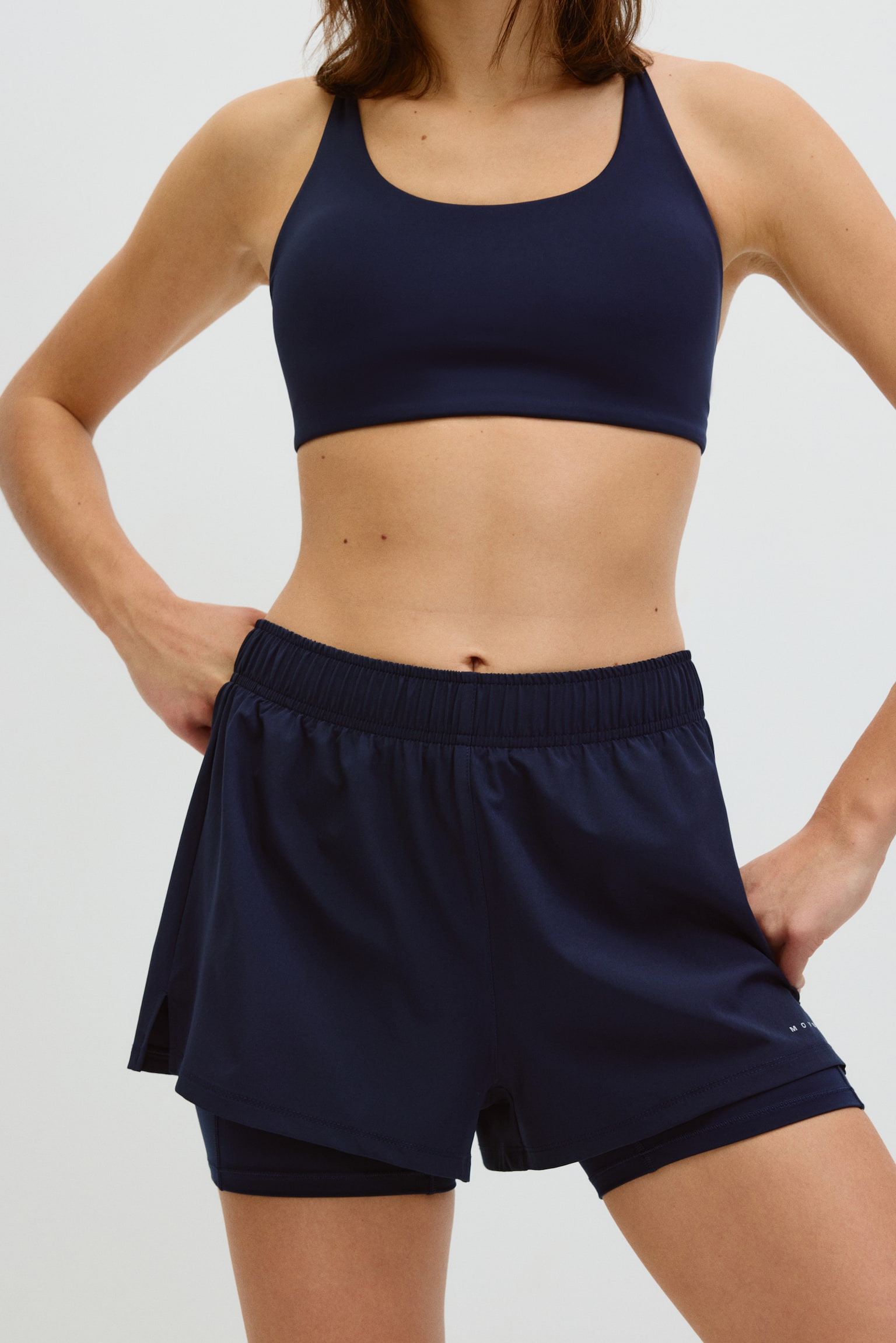 Regular Fit Running shorts with DryMove™-Navy blue - 3