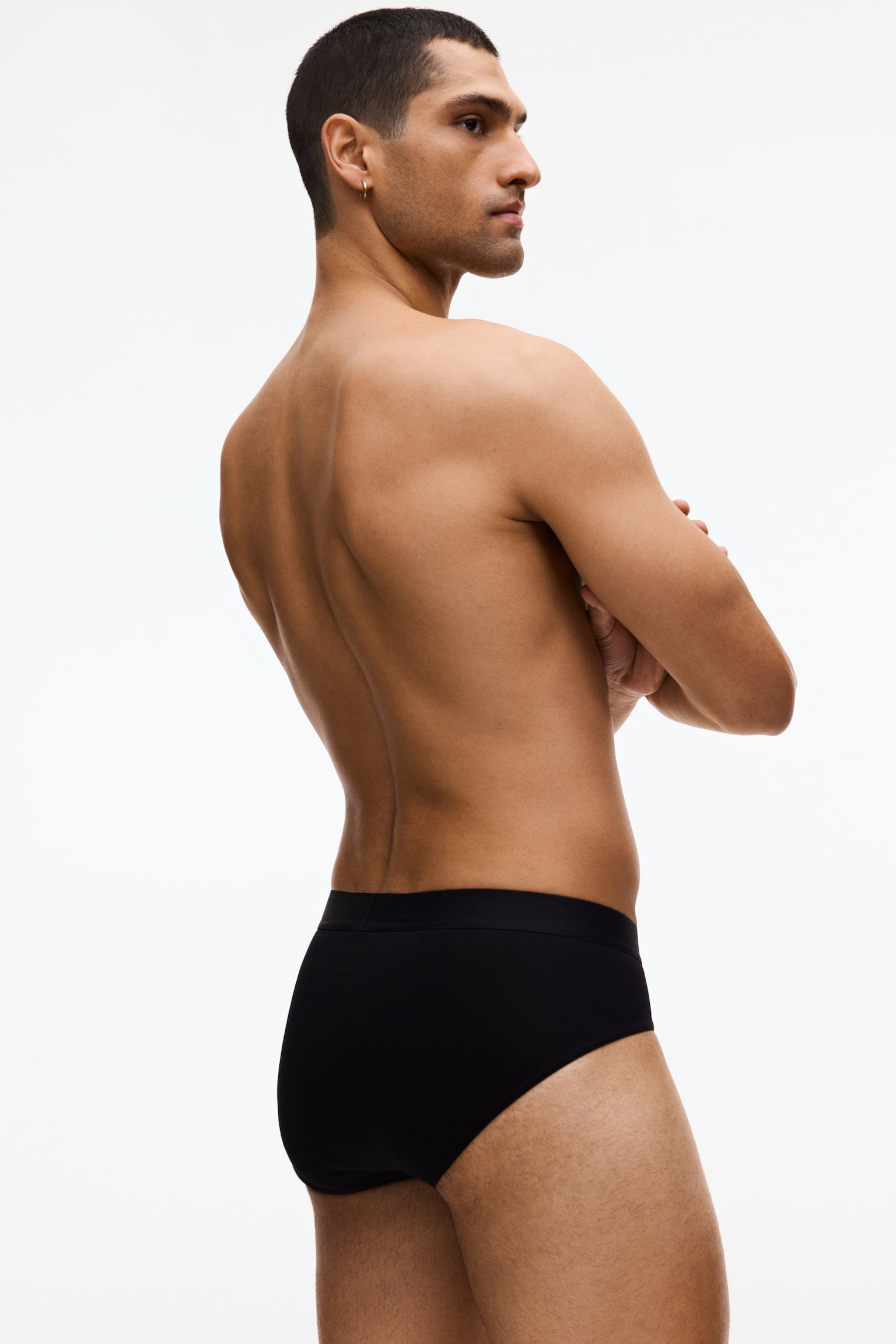 Lot de 3 slips Lycra® - Noir/Blanc - 5