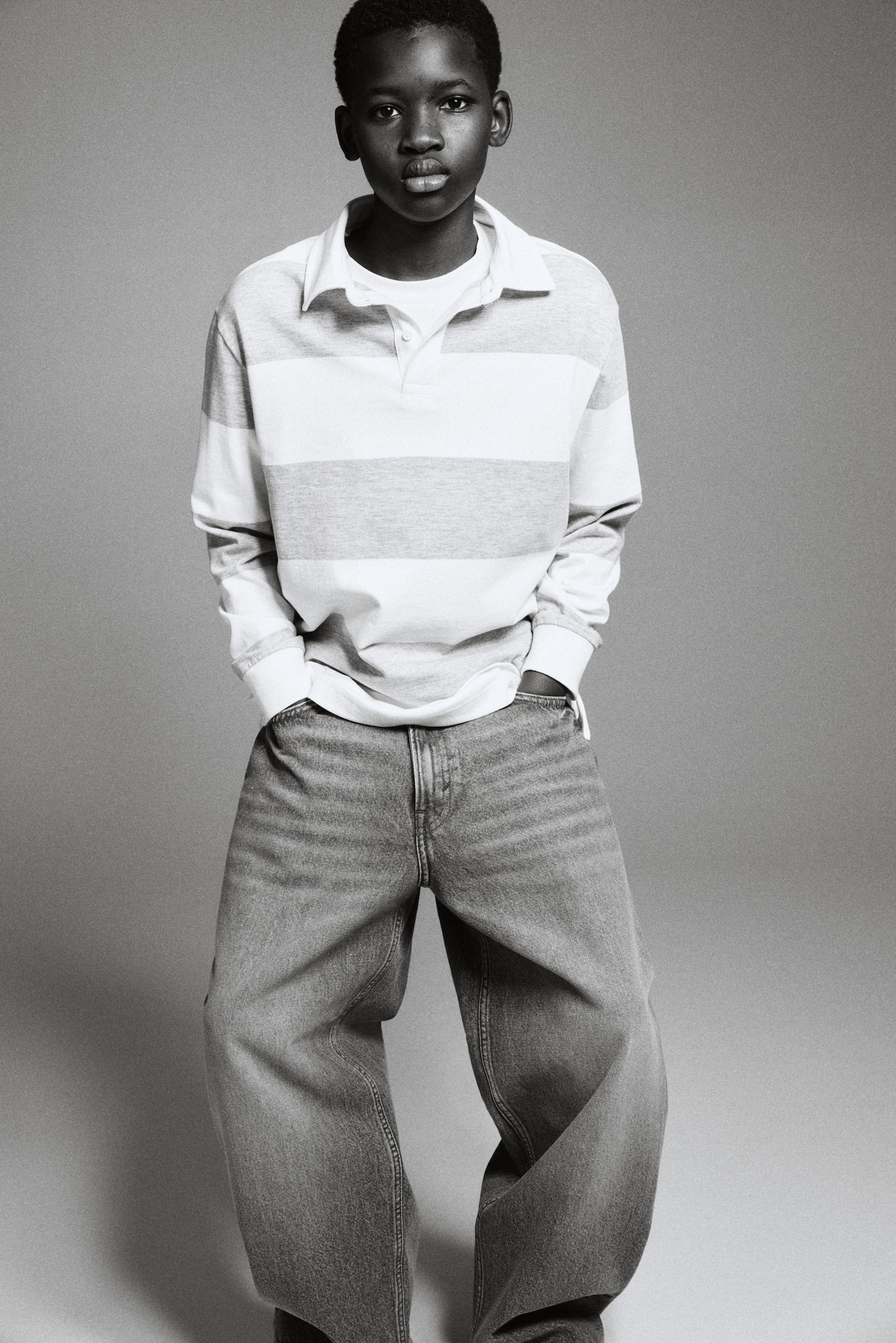 Super Baggy Jeans - Šedý denim/Světlý denim blue - 4