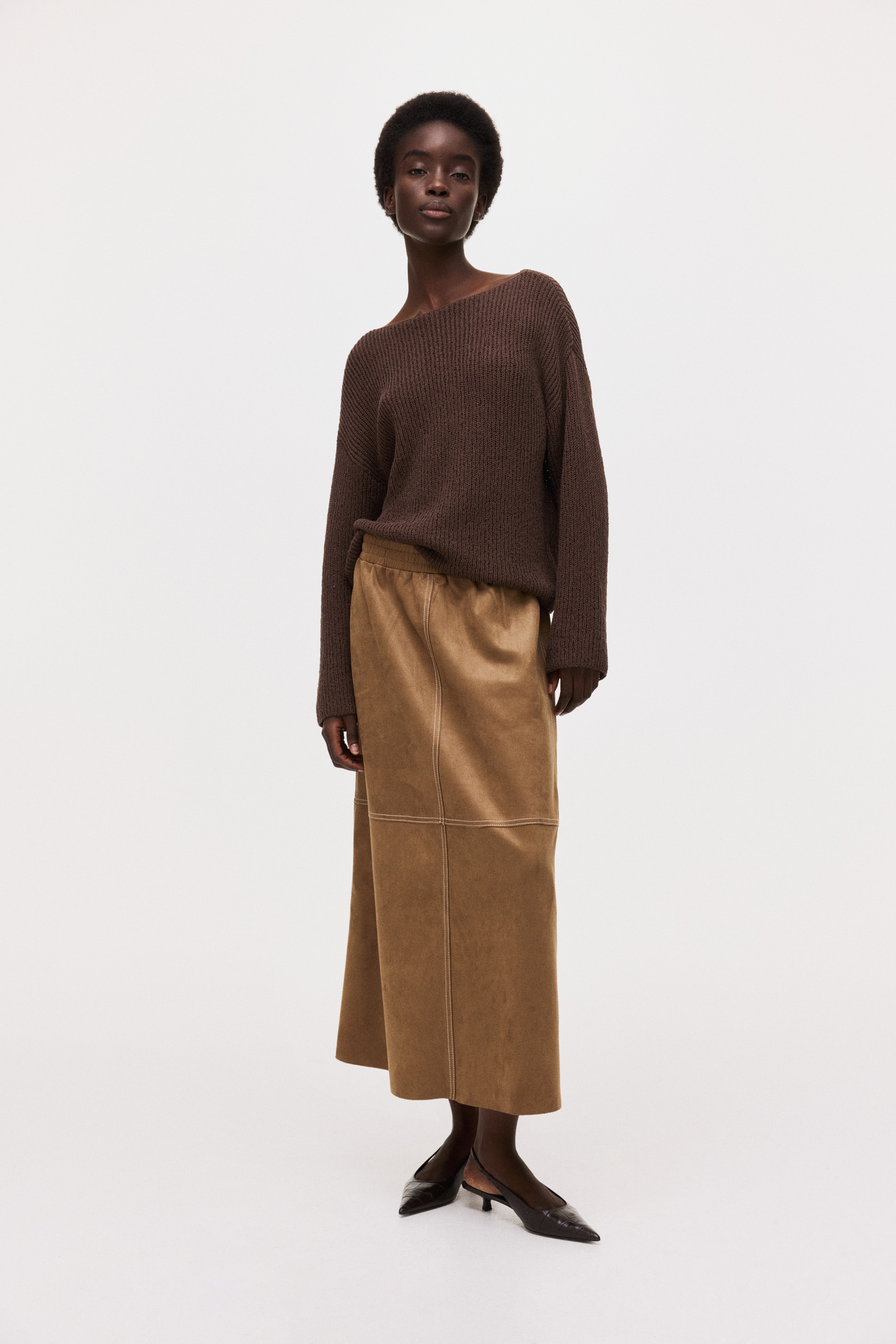 Jupe beige Paule Ka – élégance intemporelle & chic minimaliste - Taille 44 - Vêtements