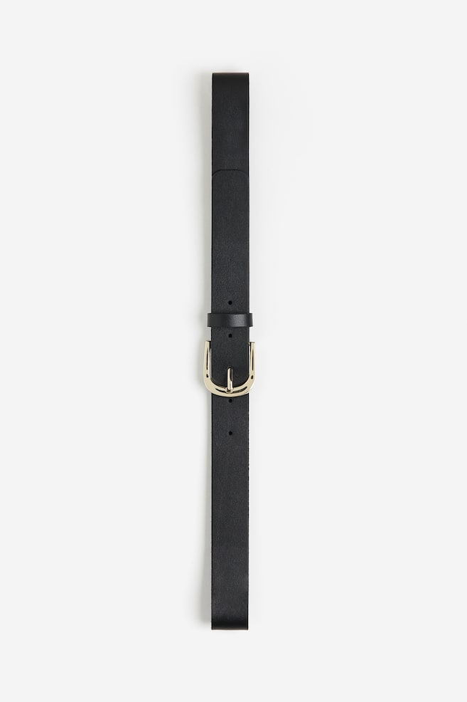 Leather belt - Black/Gold/Black/Silver-coloured/Brown - 2