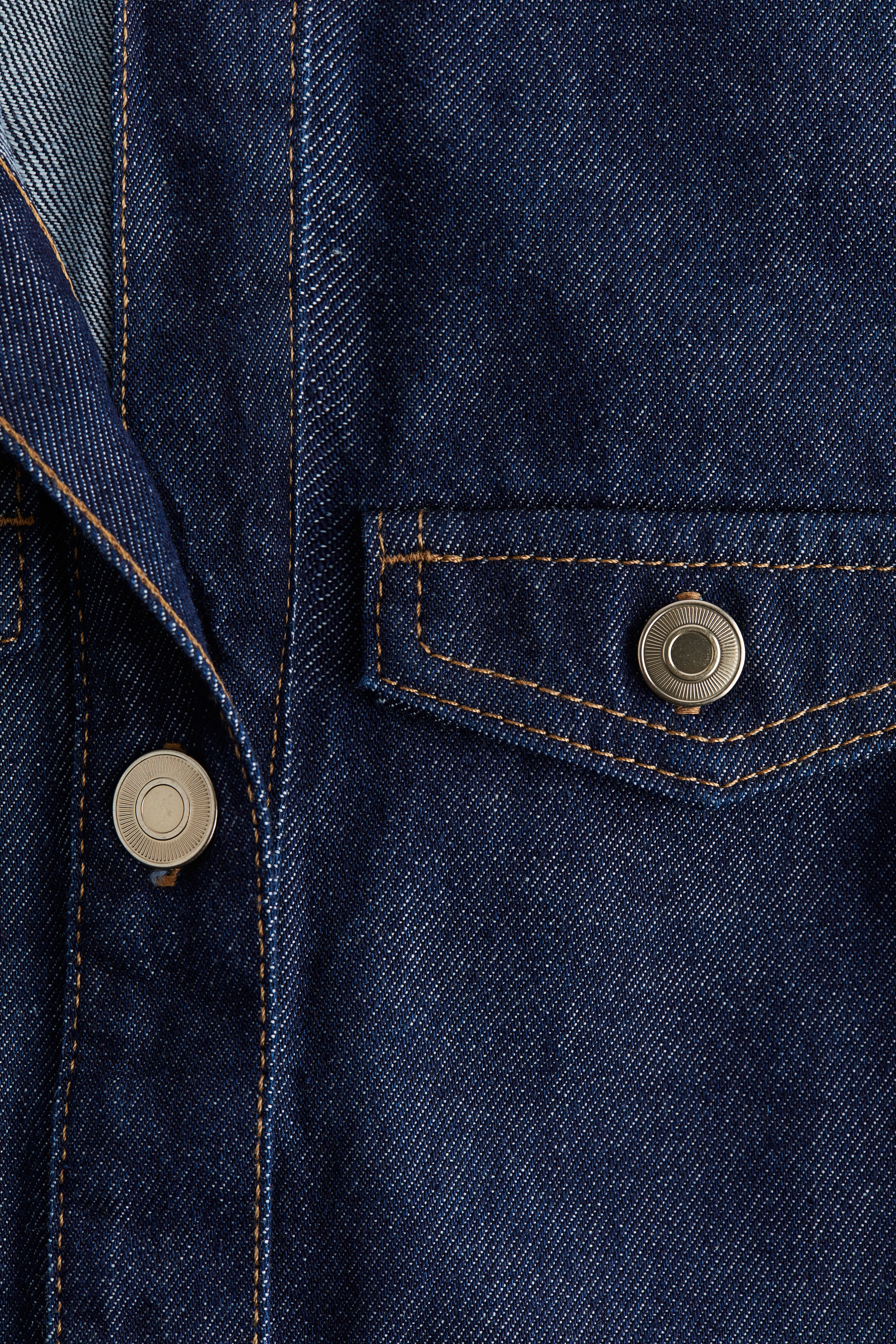 Robe Pull En Jean Denim Bleu Pour Poupée American Girl - Motif Cachemire, Boutons, Longueur 11 Pouces, Occasion Très Bon état