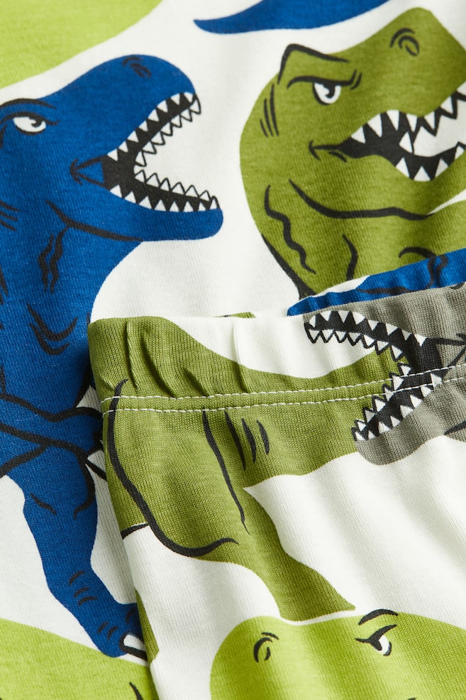 Jersey pyjamas - Green/Dinosaurs/Light blue/Dinosaurs/Dark blue/Cars/White/Animals/dc/dc/dc/dc/dc/dc - 2