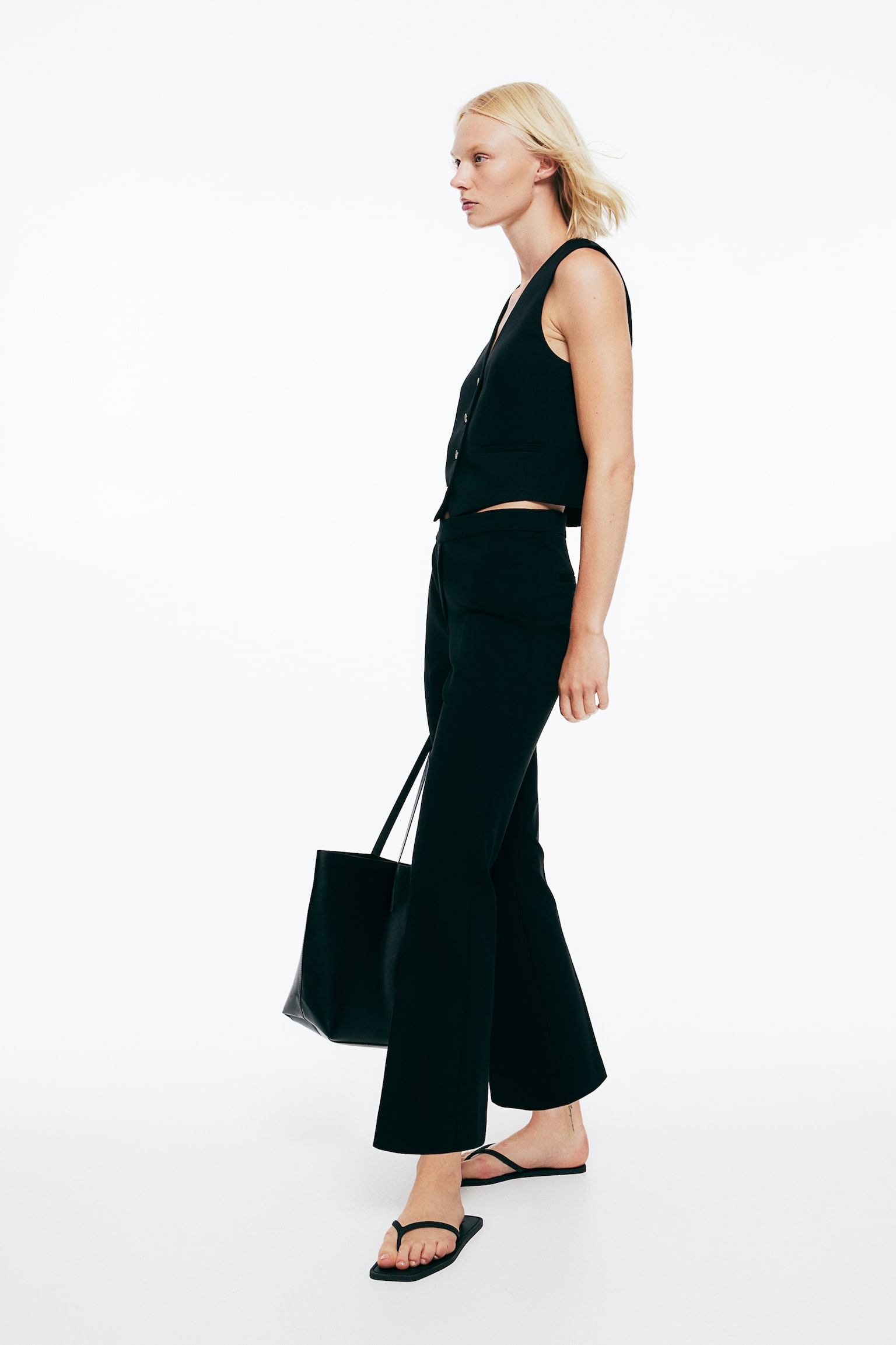 Ankle-length trousers - Black - 5