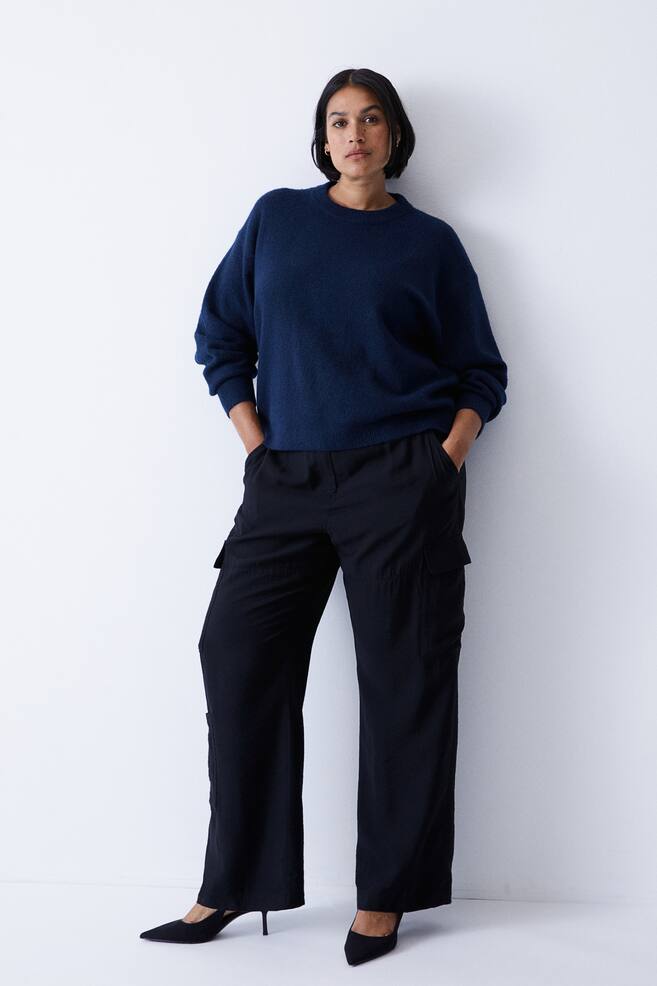 Knitted jumper - Navy blue/Black/Cream/Dark grey marl/dc/dc - 5