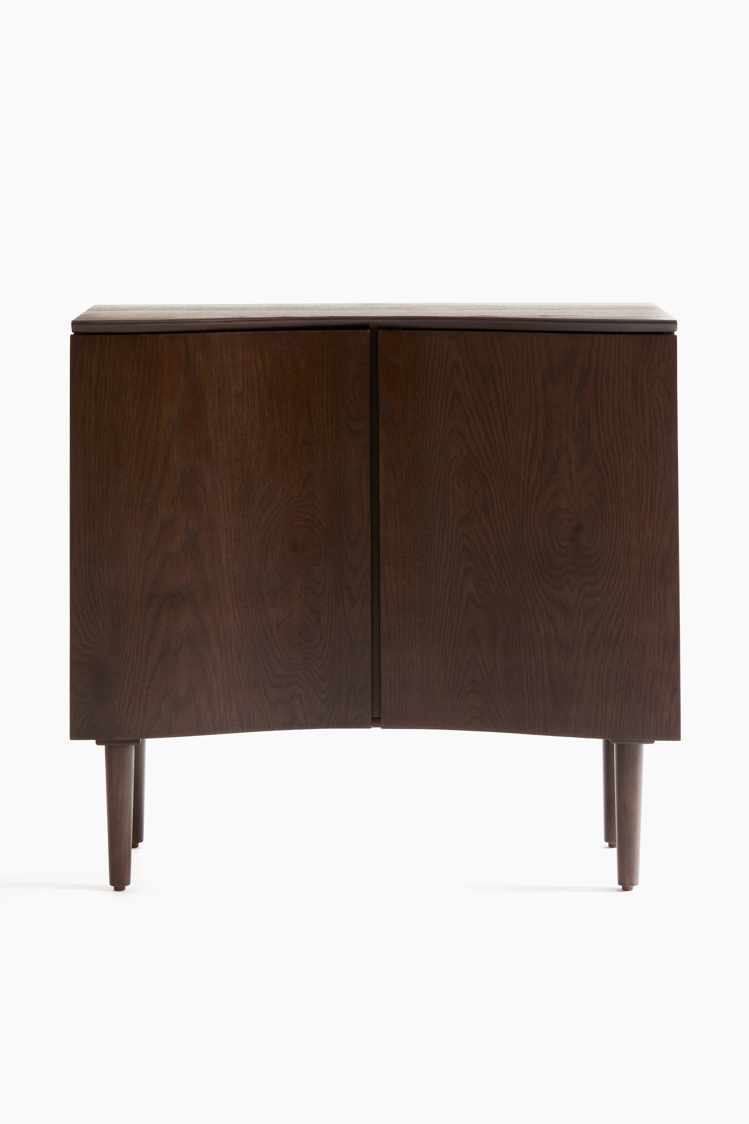 Curved wooden cabinet - Brown - 3