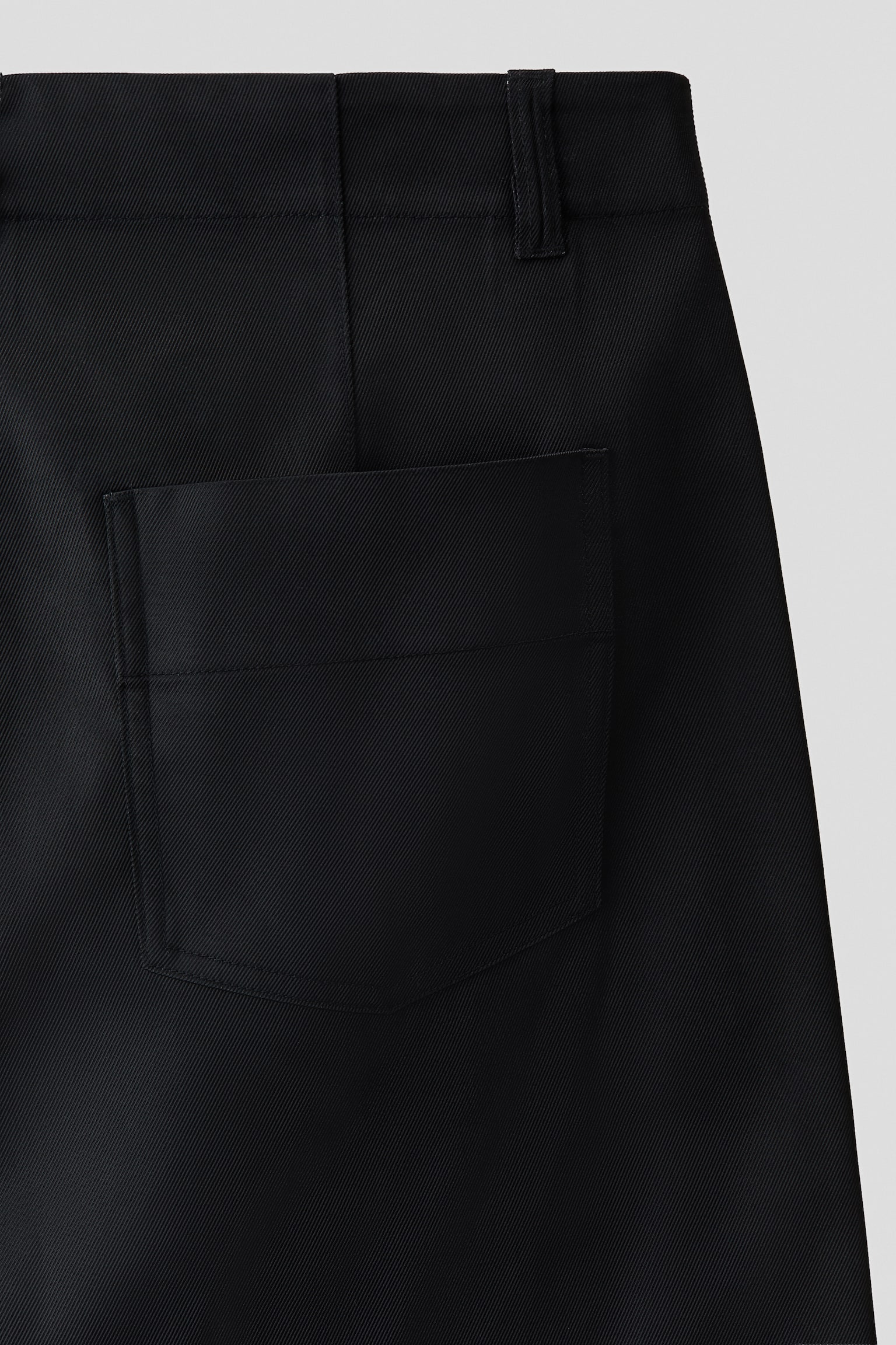 Мужские брюки H&M Slim-Fit Tailored Twill, цвет: Чёрный — фото 6