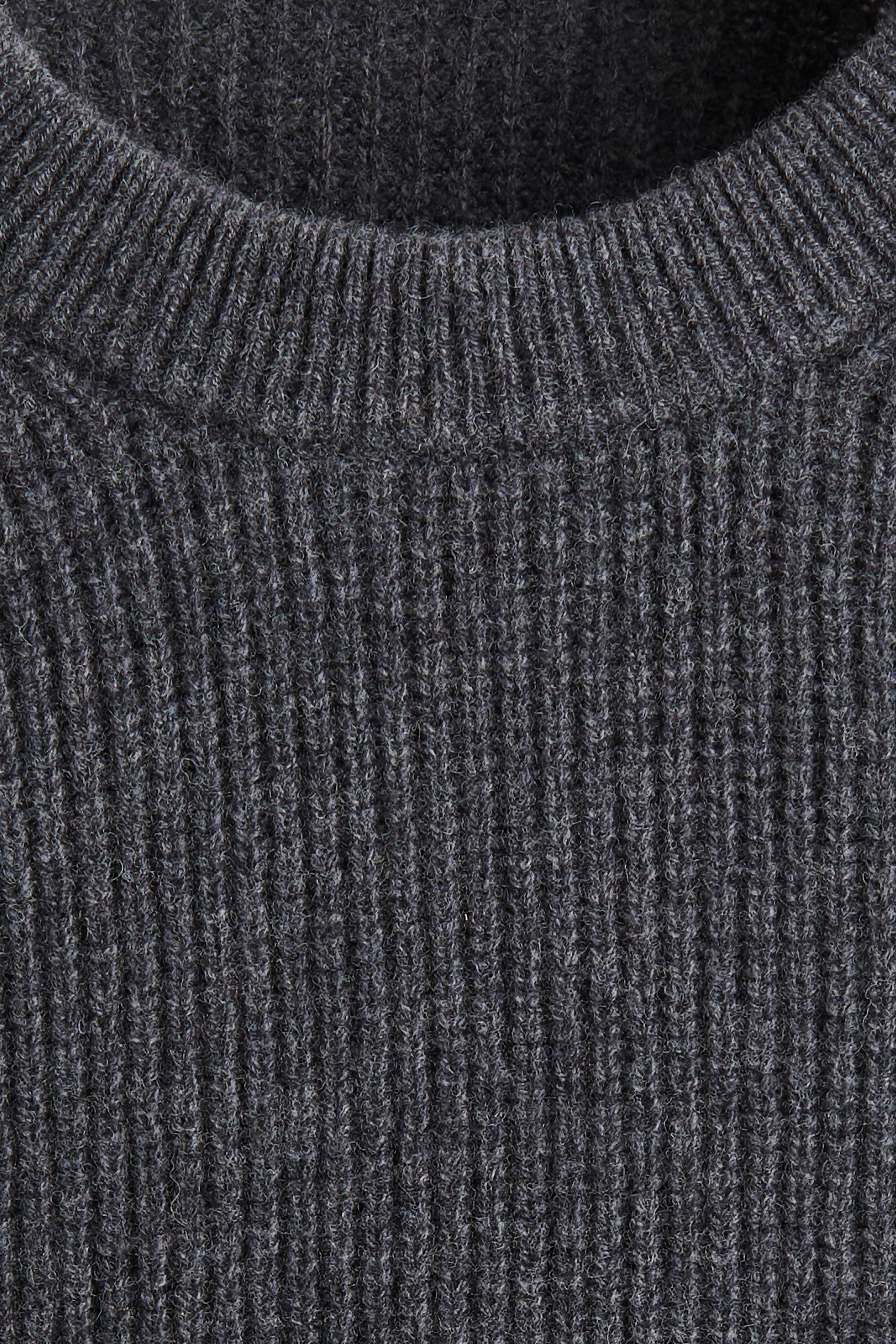 Regular Fit Rib-knit wool jumper