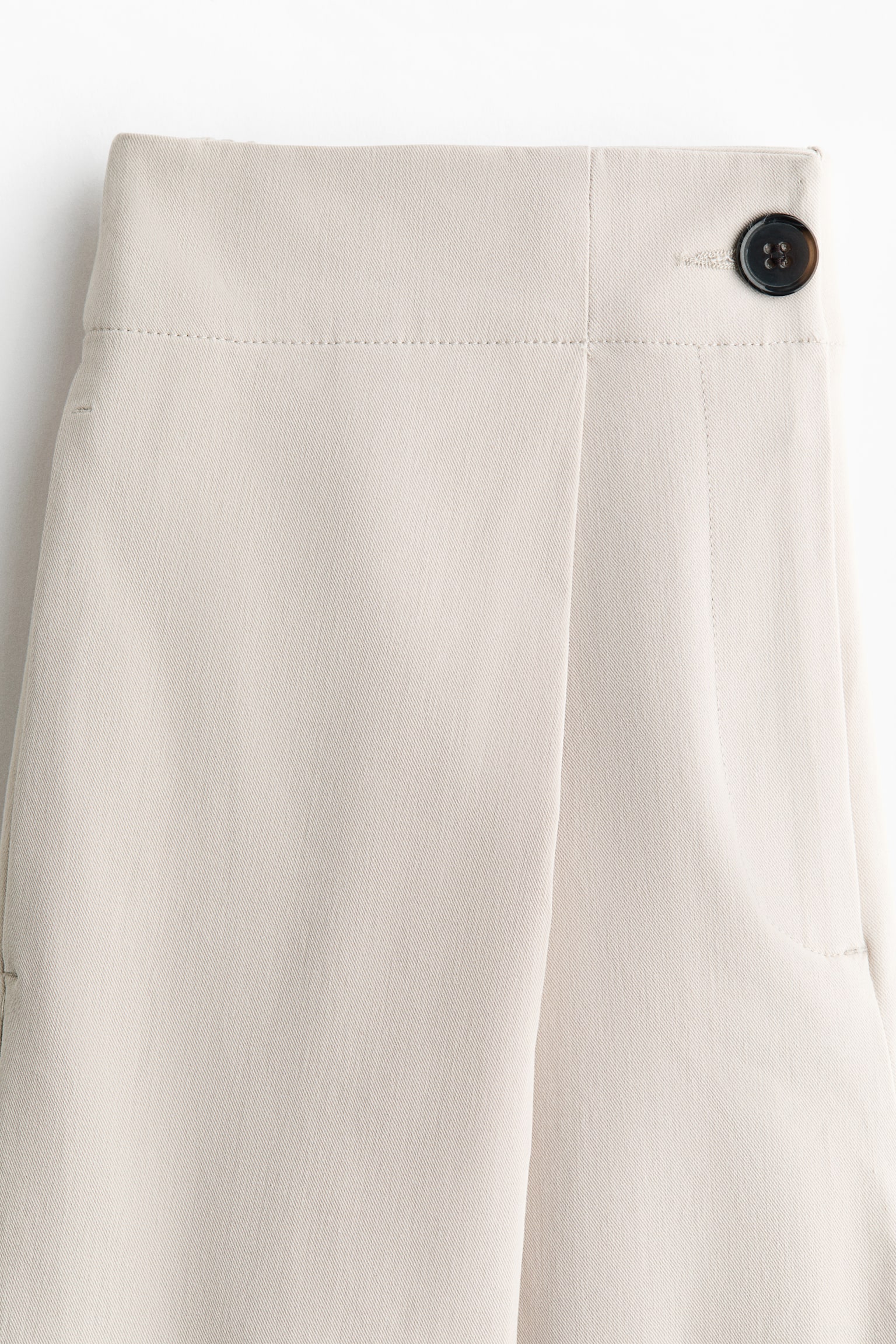 Wrap-detail cargo trousers - Light beige - 2