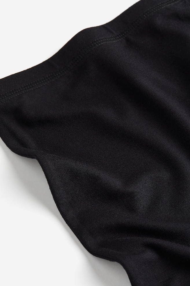 Jersey maxi skirt - Black/Light grey marl - 4