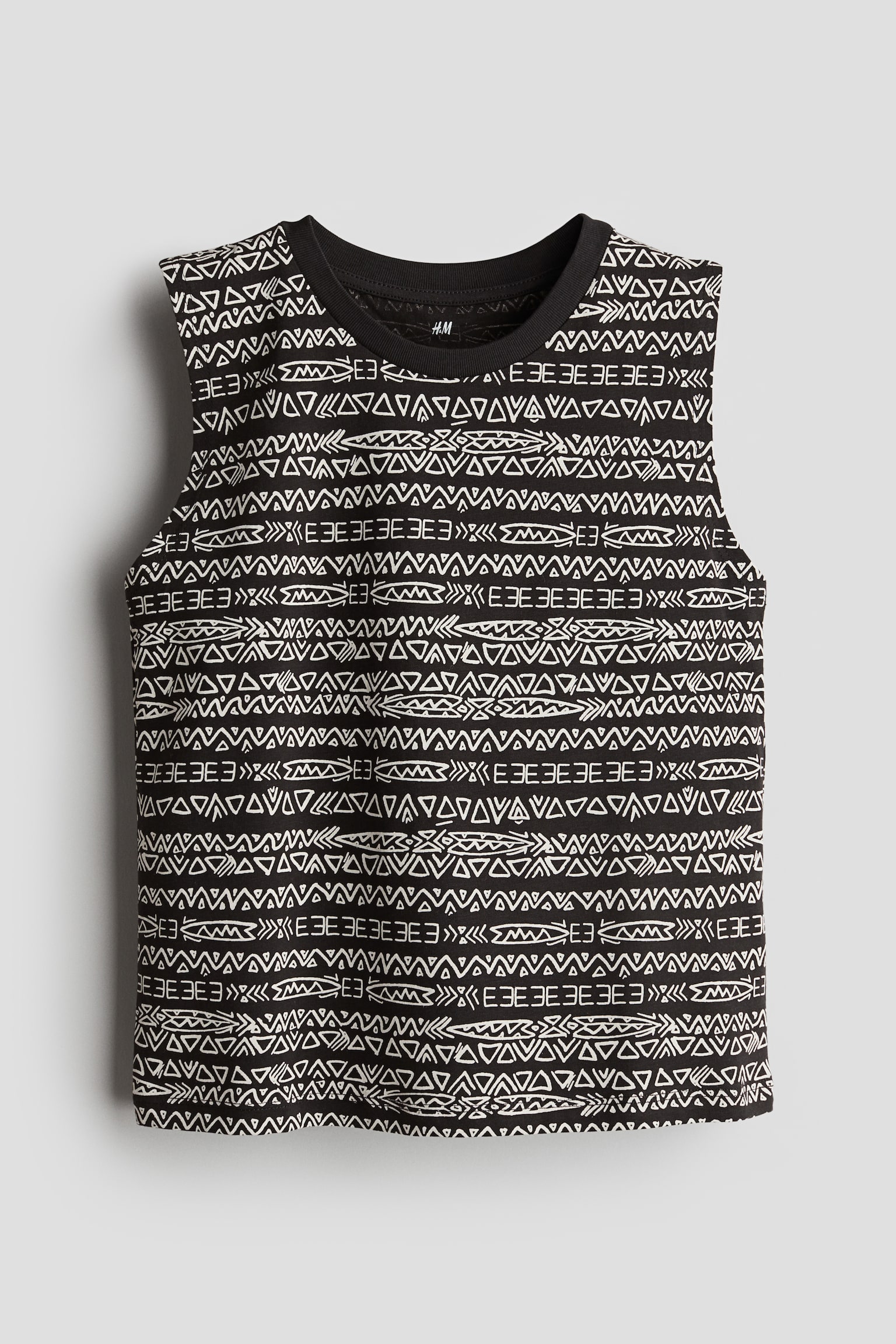 Printed vest top - Black/Patterned/Light orange/Cali - 1