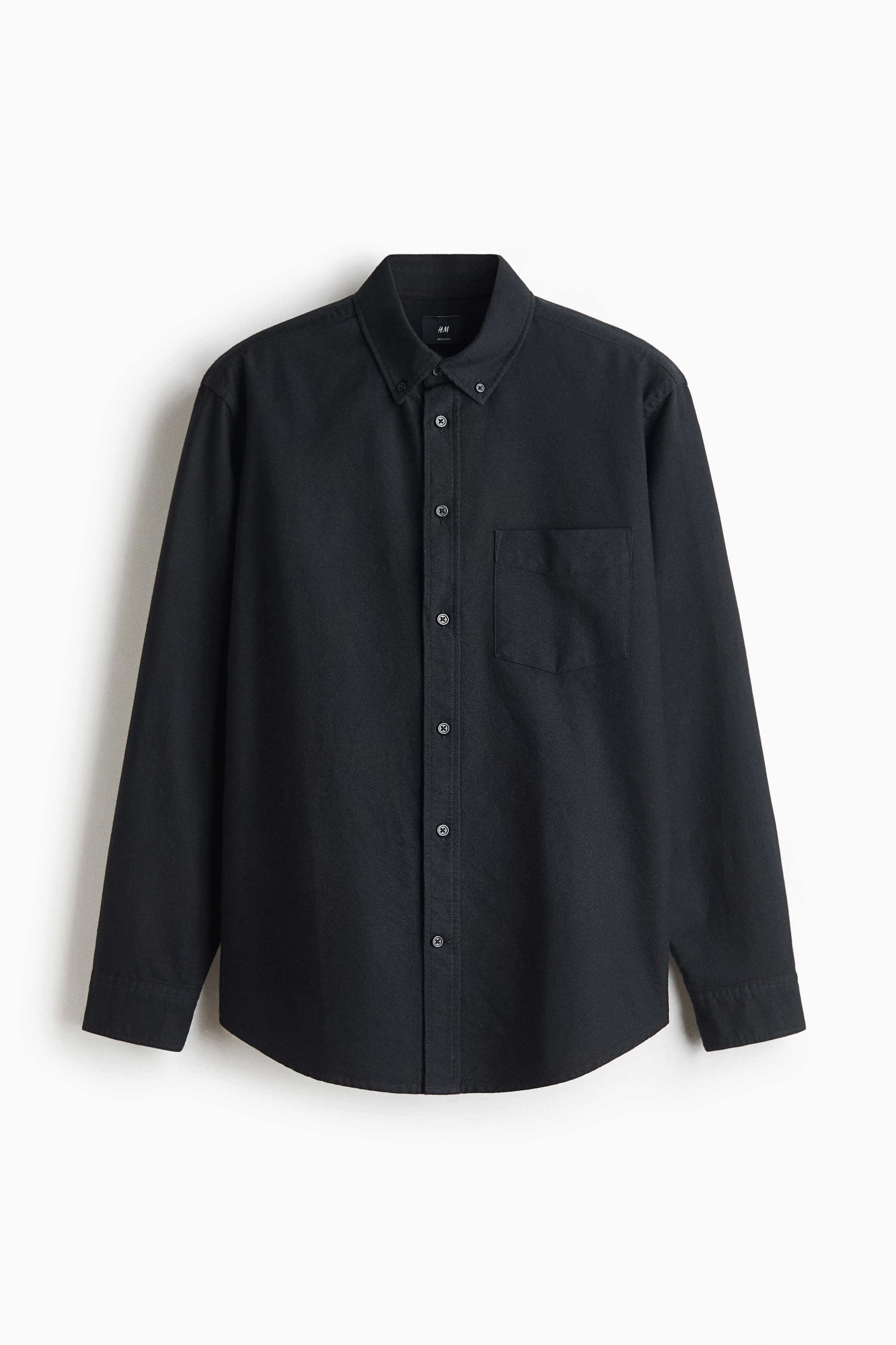 Oxfordhemd in Regular Fit - Schwarz/Dunkles Khakigrün/Dunkelbraun/Dunkelgrau/Rot/Gestreift/Dunkelblau/Hellblau/Weiss/Hellblau/Gestreift/Khakigrün/Weiss/Gestreift/Weiss/Gestreift/Grün/Gestreift
