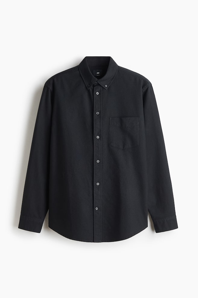 Chemise Oxford Regular Fit - Noir/Bleu foncé/Vert kaki foncé/Marron foncé/Blanc/rayé/Rouge/rayé/Blanc/Bleu clair/Light blue/Striped/Vert kaki/Blanc/rayé/Vert/rayé/Gris foncé - 1