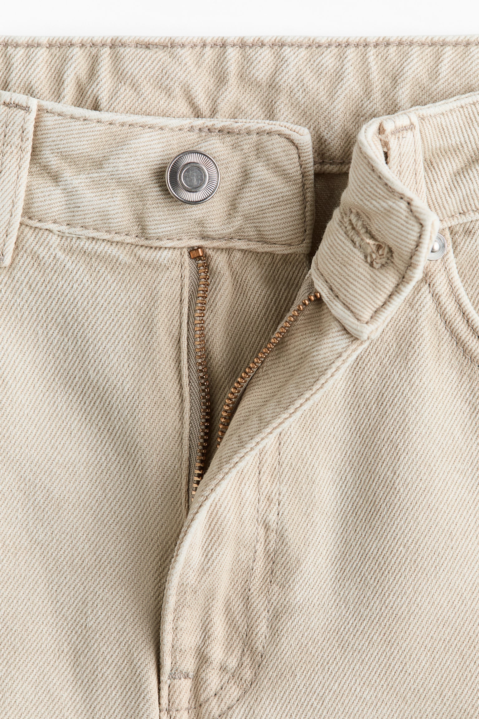 Baggy High Waist Jeans - Beige clair/Noir délavé/Gris clair chiné/Bleu denim - 3