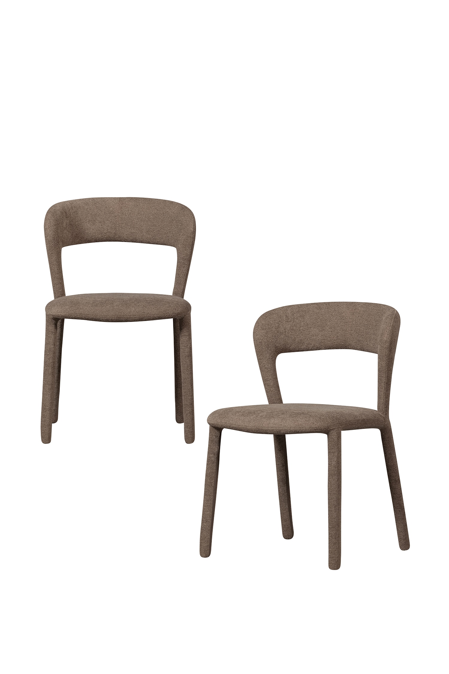 Noble Dining Chair - Set Of 2 - Taupe/Various/Sand/Taupe/Beige/Brown