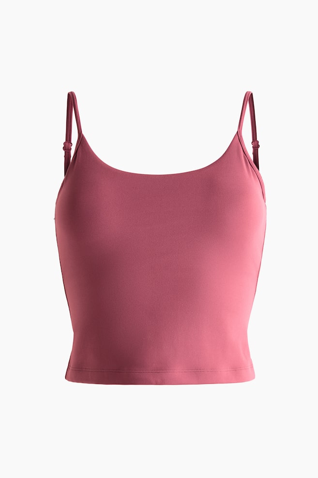 Sport-Trägertop mit integriertem BH mit SoftMove™ - Helles Kastanienbraun/Elfenbein/Bonbonrosa/Buttergelb/Flieder/Schokoladiges Pflaumenlila/Schwarz/Weiß/Schoko-Mokka/Marineblau - 1