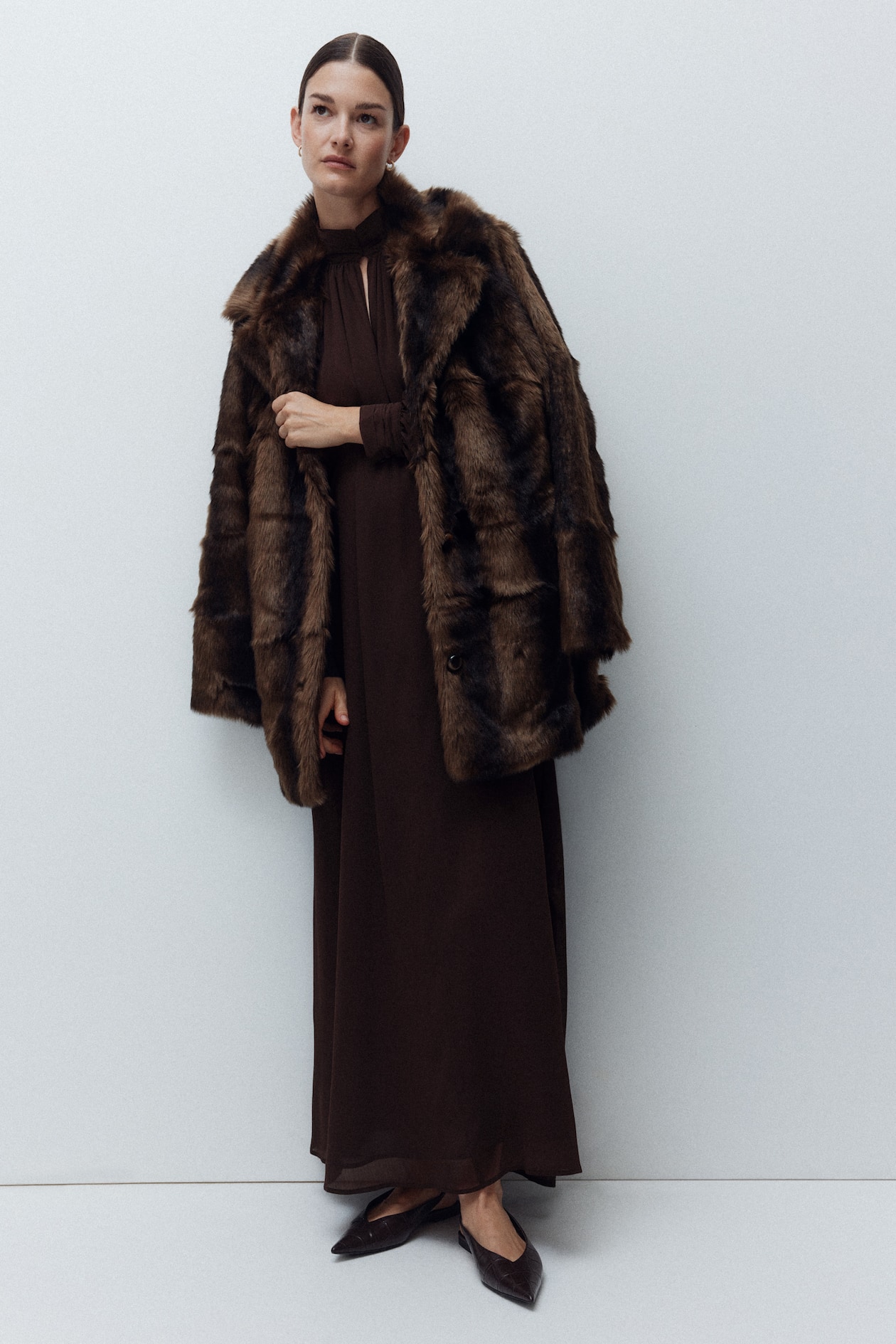 MAMA Long-Sleeved Chiffon Dress - image 5