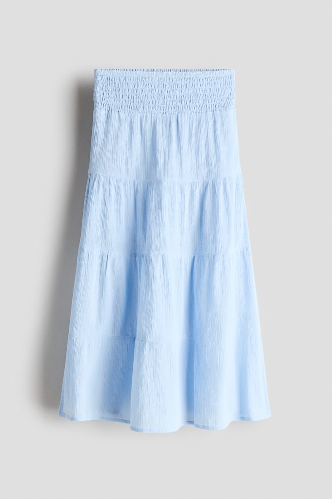 Tiered Skirt - Light blue/Black/White/floral/White - 1