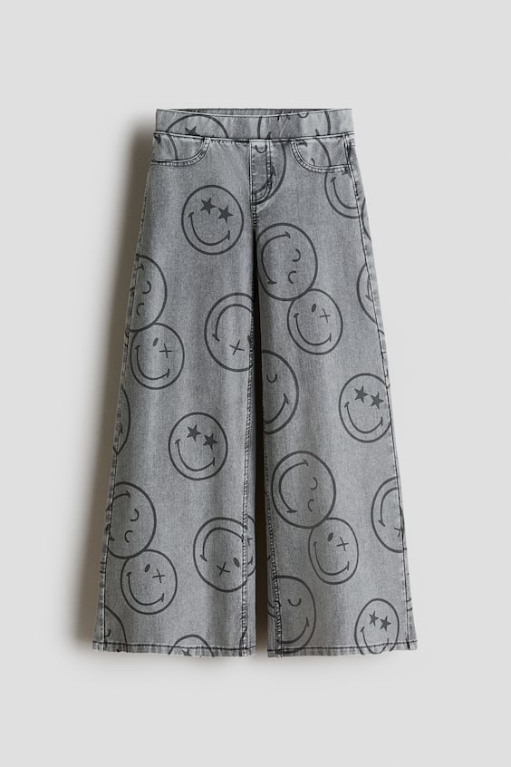 Детские джинсы H&M Wide-Leg Denim-Look Pants