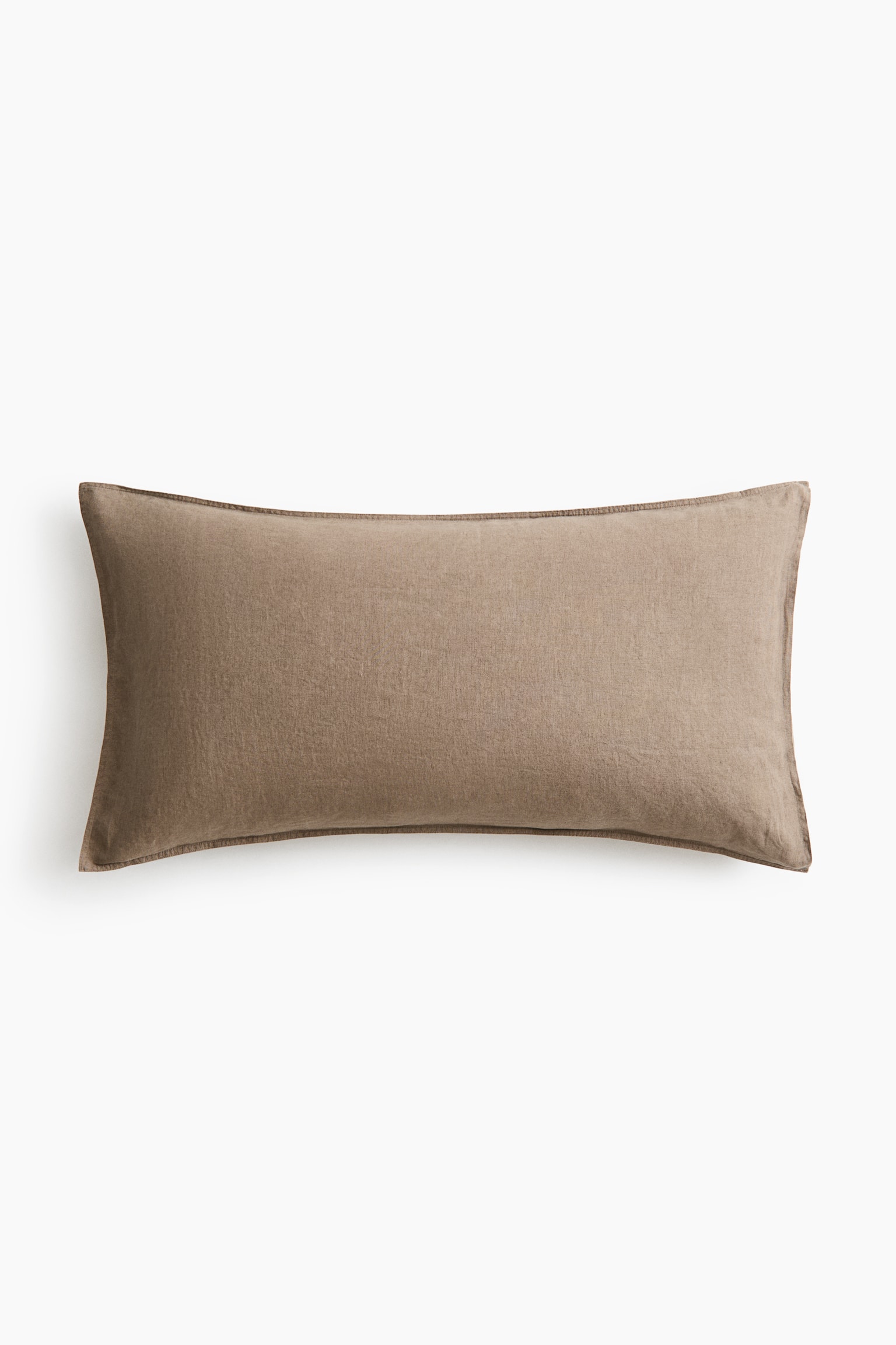 Washed Linen Pillowcase - Taupe/Beige