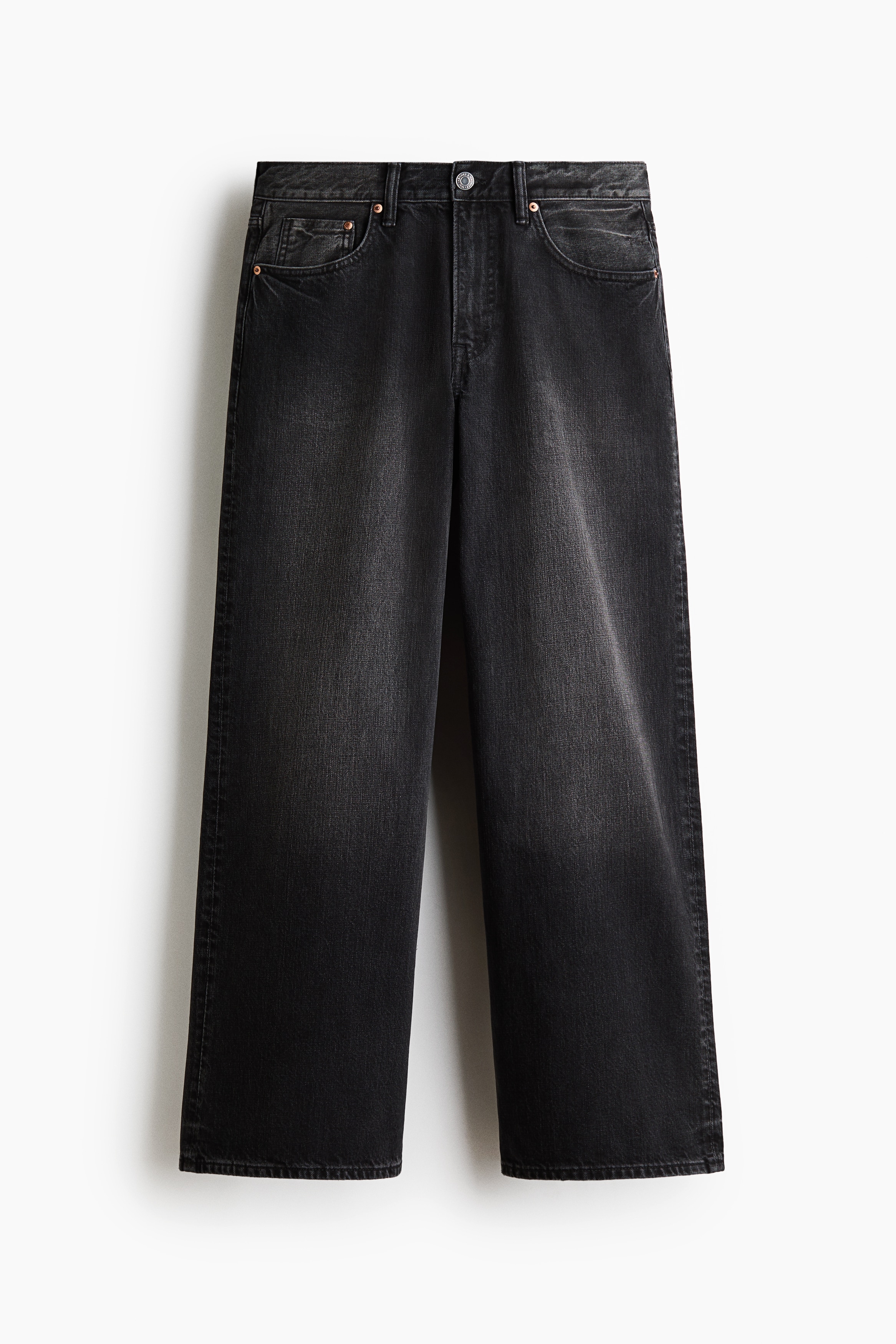 Wide Jeans - Negro denim