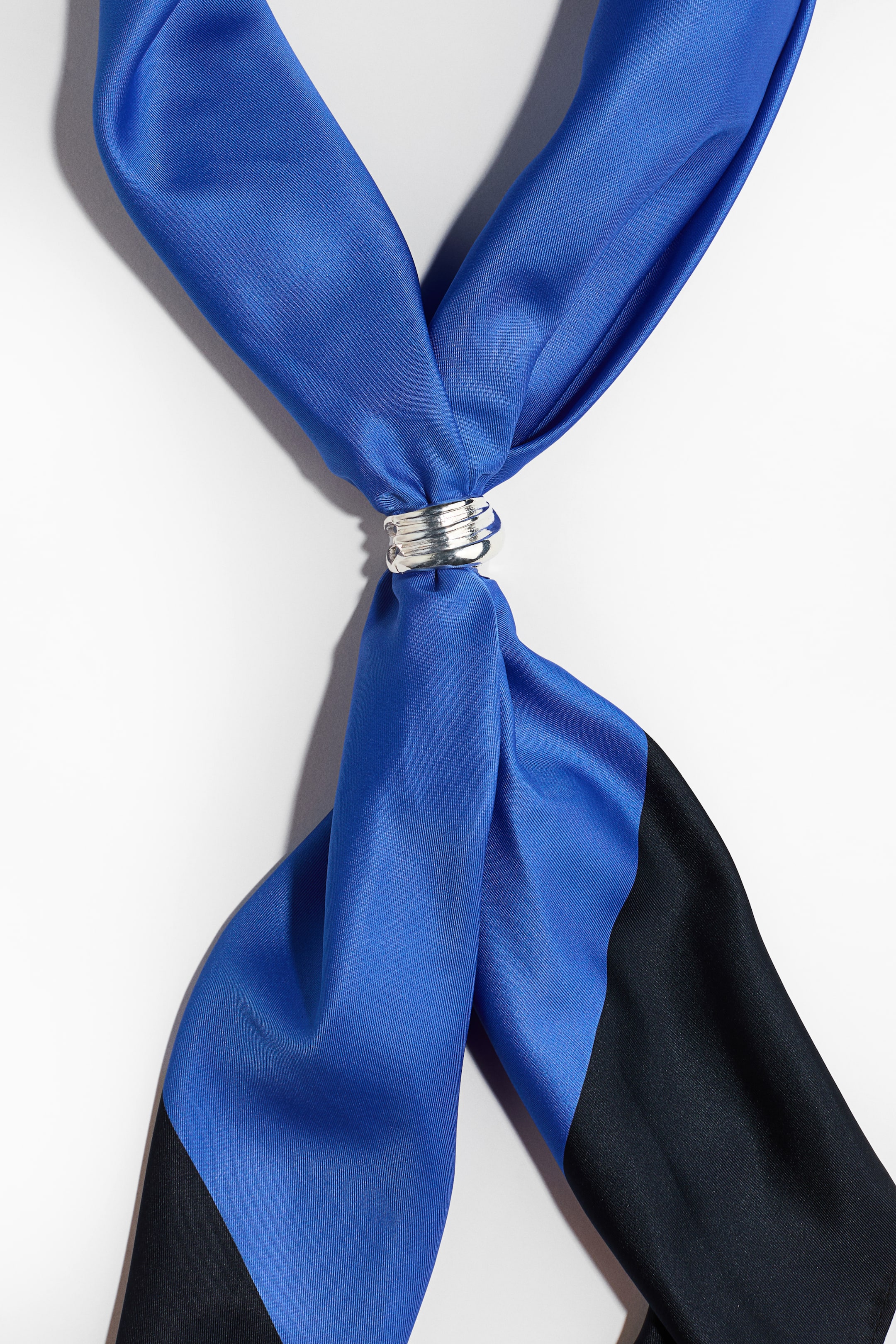 Metal-Detail Neck Scarf