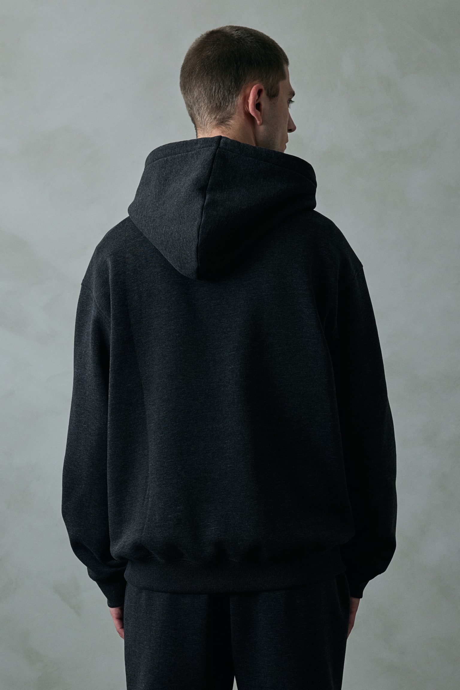 Loose Fit Hoodie - Black/Black/Dark greige/Light grey marl/Navy blue/Forest green/Light beige/Dark brown/Light beige/Pistachio green/White/White/Burgundy/Green/Light brown/Light purple - 3