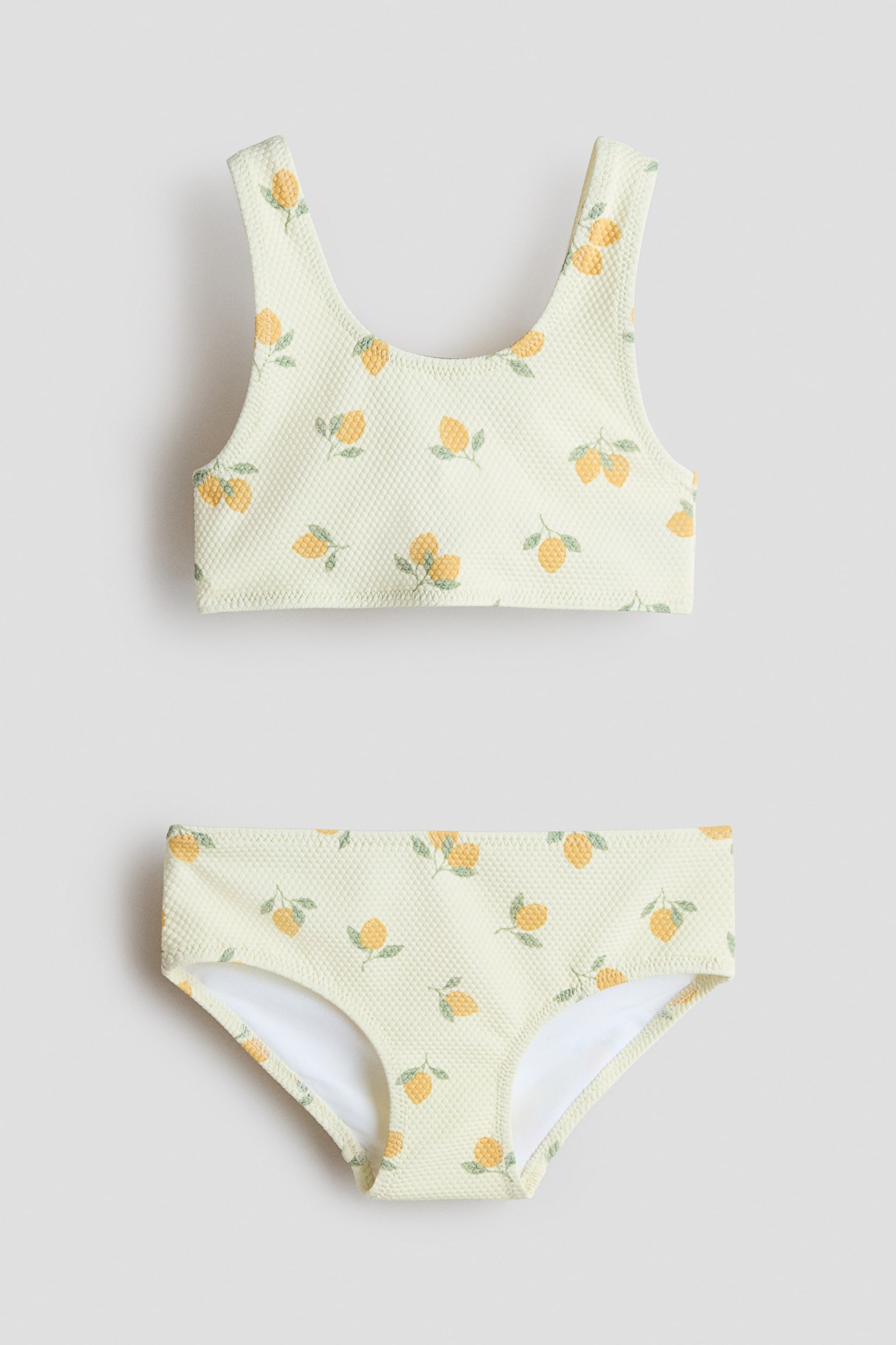 Bikini strutturato - Giallo chiaro/limoni
