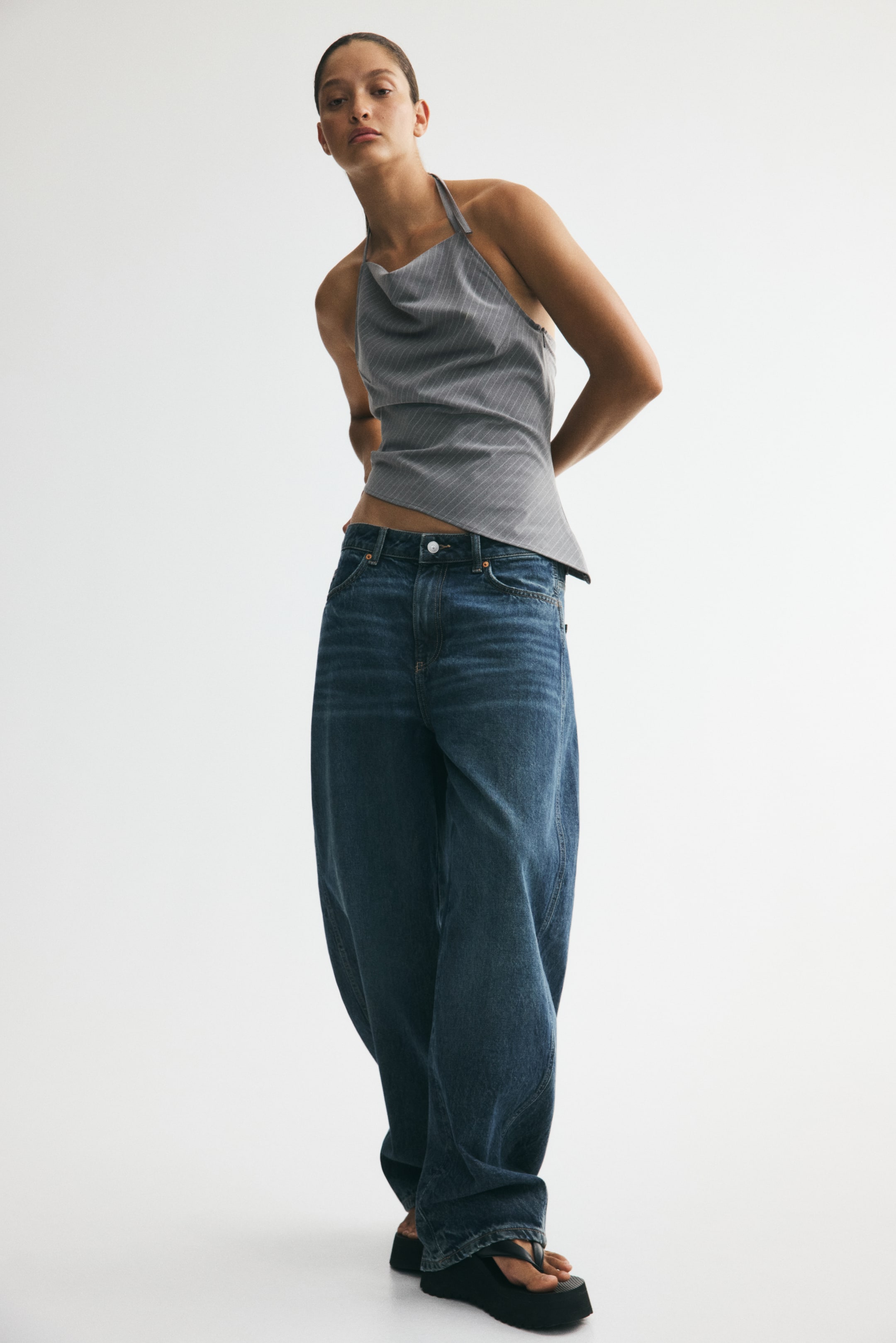 Asymmetric Halterneck Top