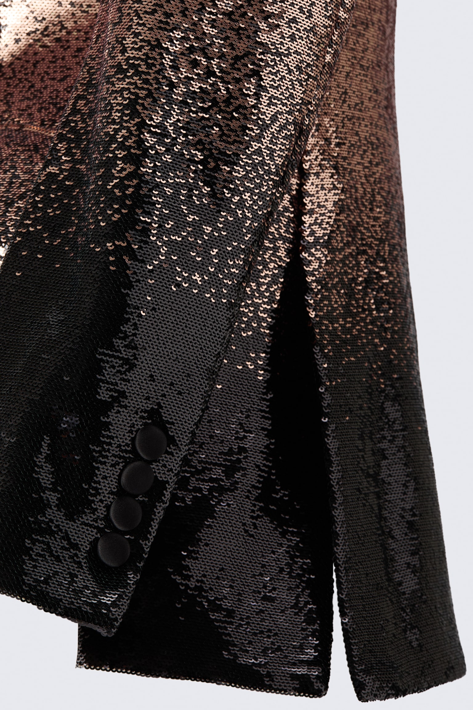 Женский пиджак H&M Sequined, цвет: Золотой / Чёрный — фото 5