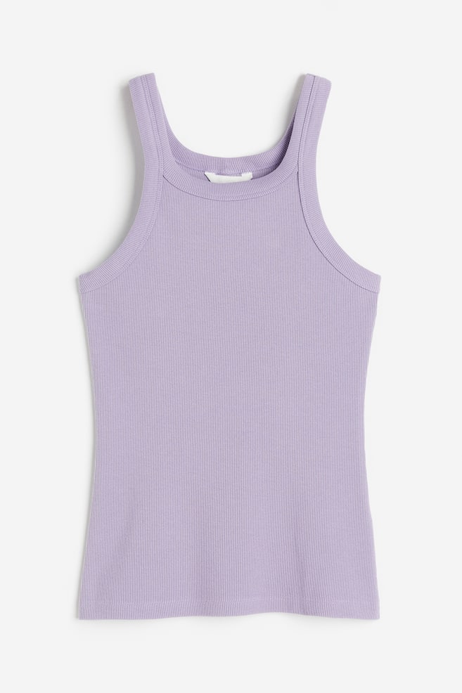 Ribbed vest top - Light purple/Black/White/Pink/dc - 2