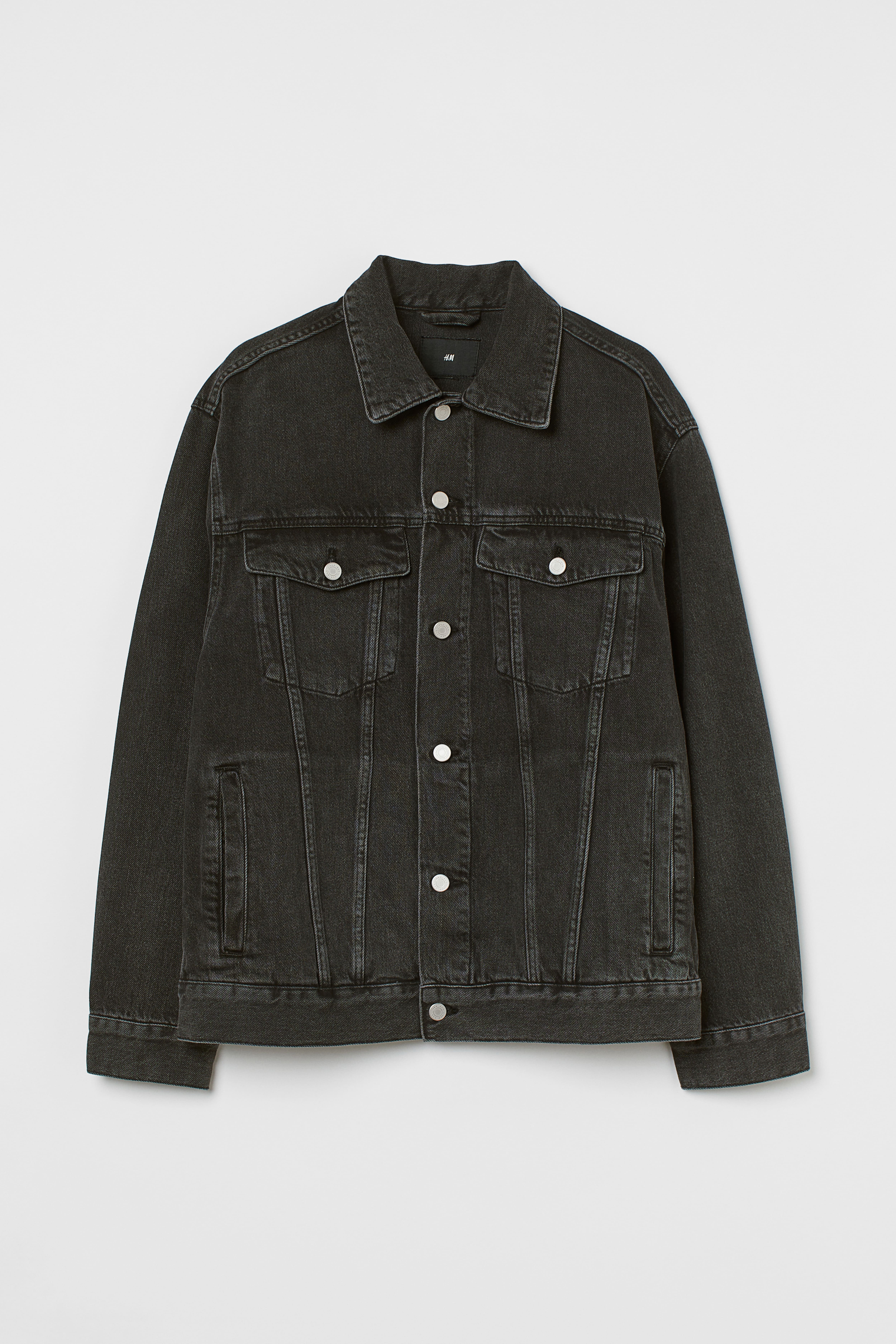 H and m oversized denim jacket hotsell