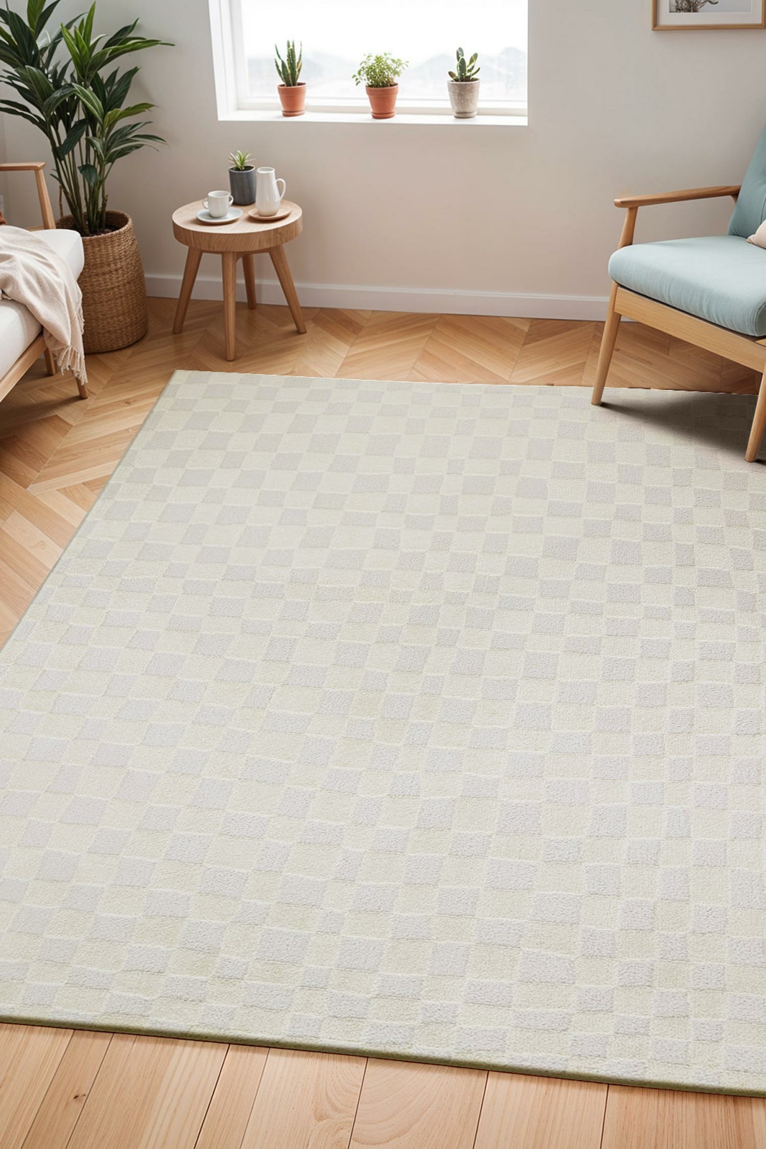 Freud Modern High Pile Checkboard Rug