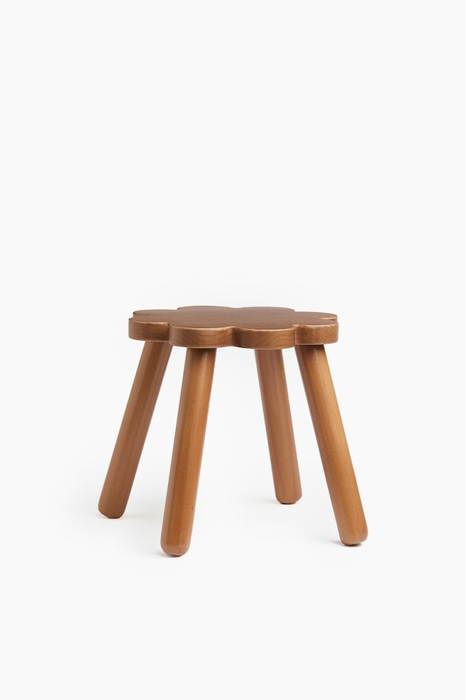 Wooden stool - Brown - 1