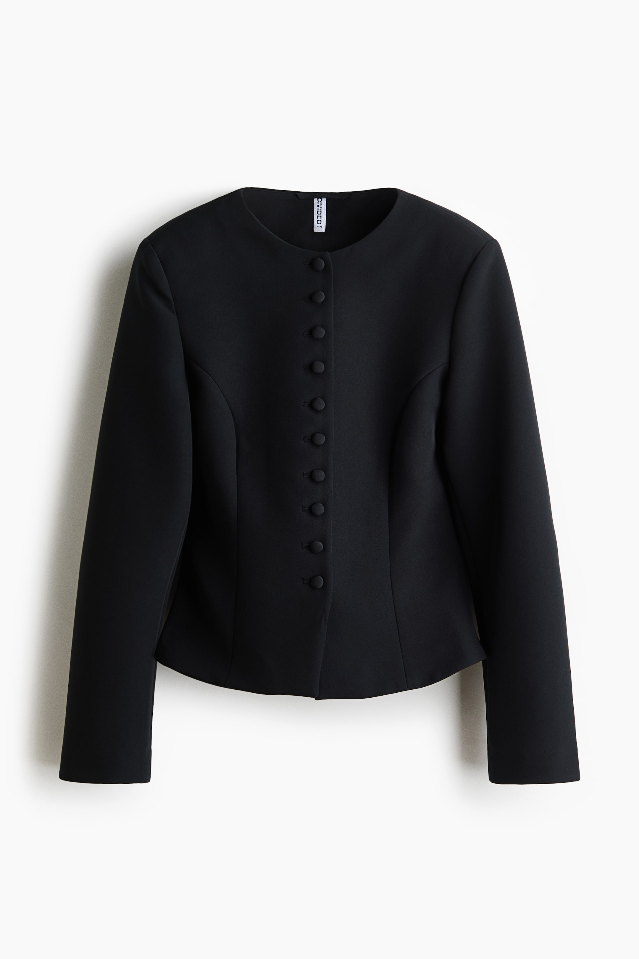 View larger image: Collarless blazer - Black - Ladies | H&M 1