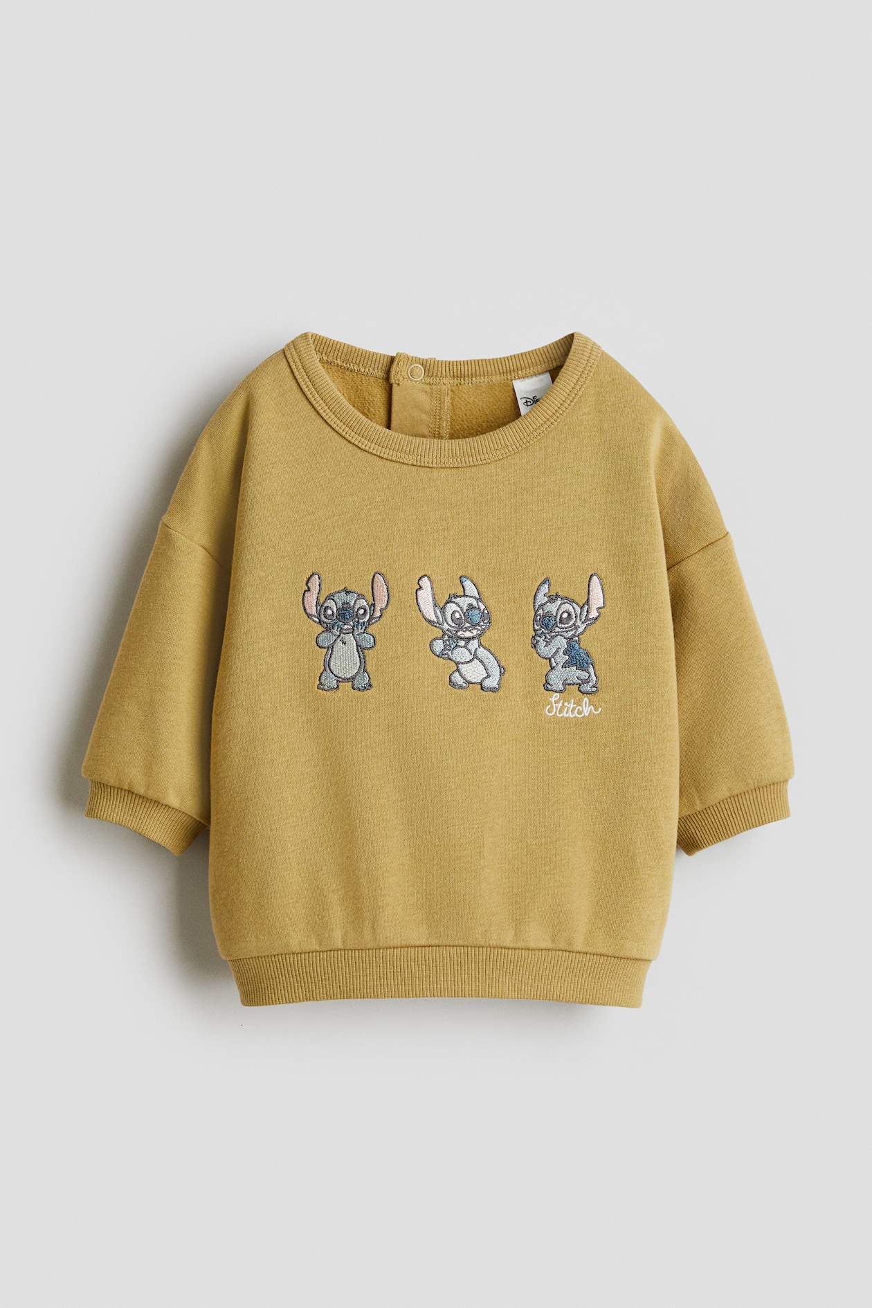 LULU MAC White/Pink Stitch Kids Mono Sweatshirt