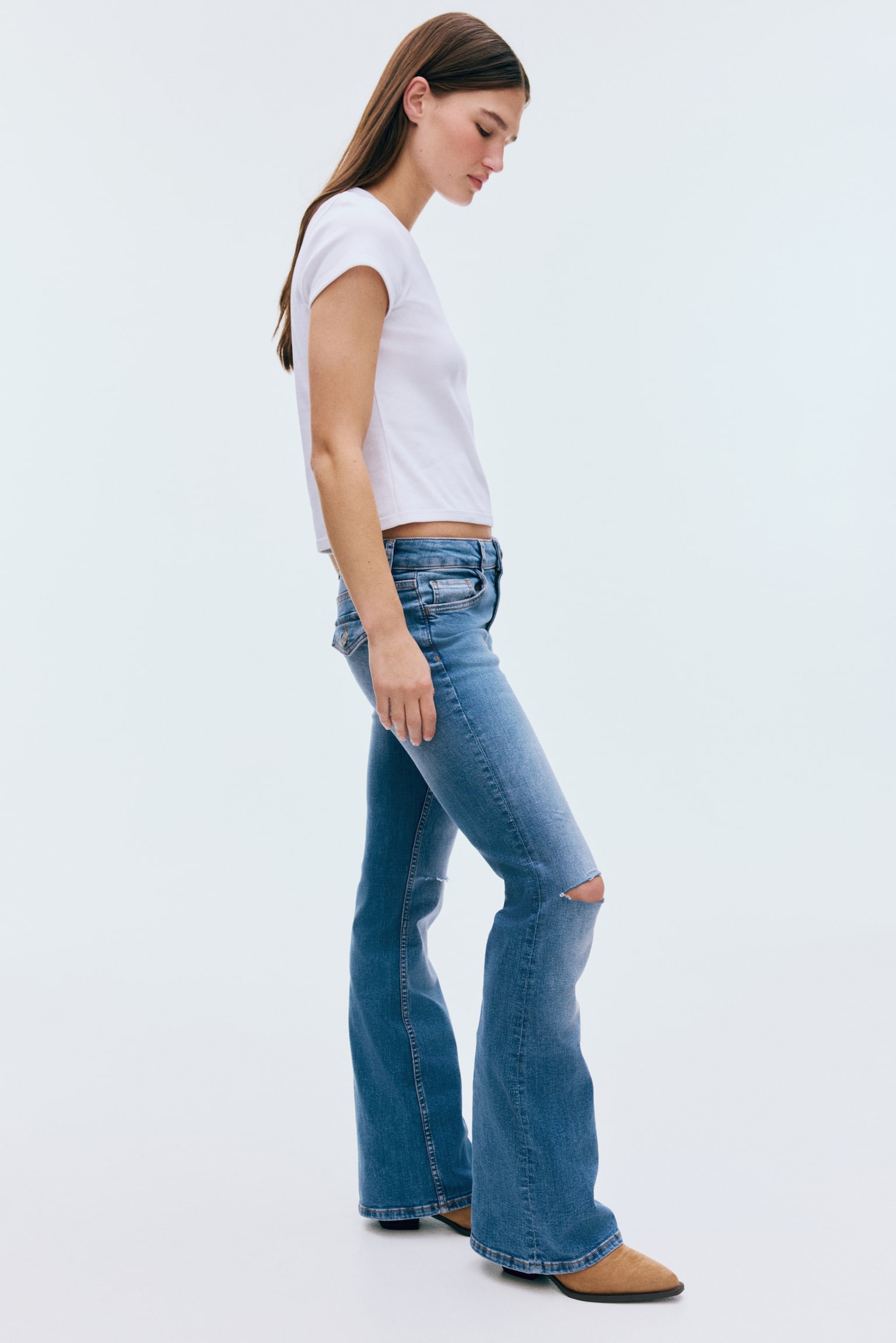 Flared Low Jeans - Bleu denim/Noir/color block/Bleu denim pâle/Gris/Bleu denim/Bleu denim clair/color block/Gris foncé/Bleu denim foncé - 2