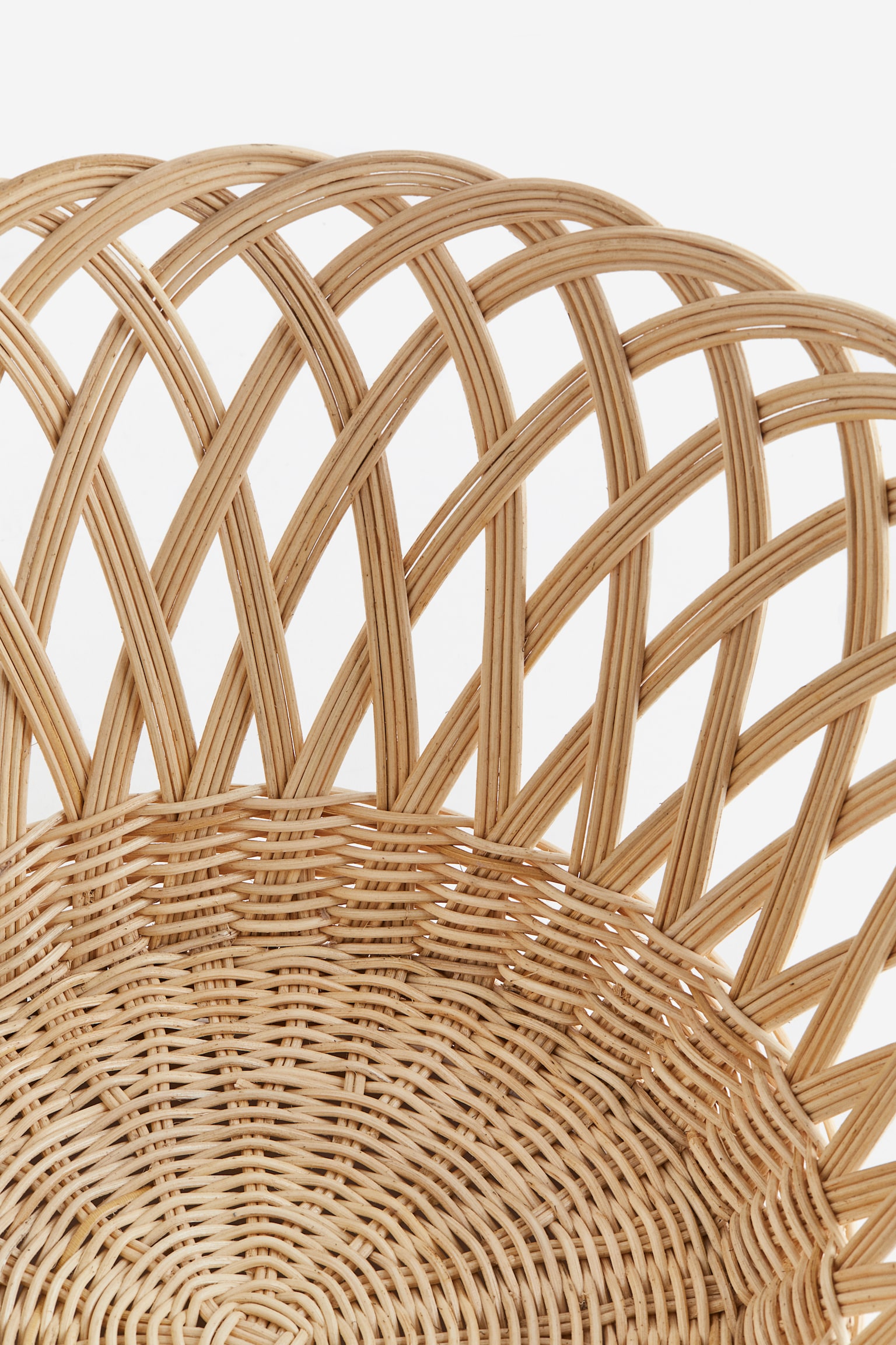 Large rattan storage basket - Beige - 2