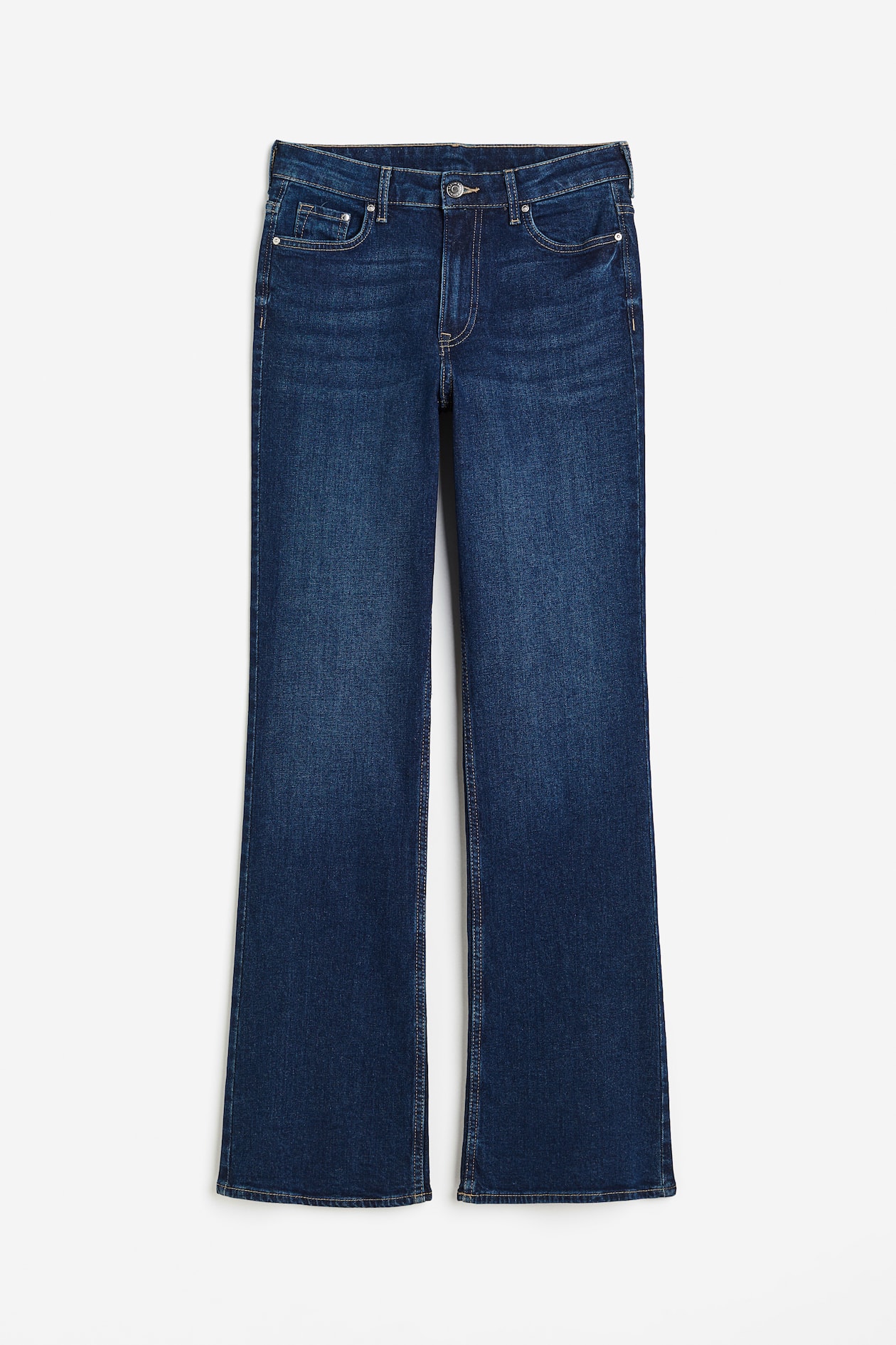ブーツカットハイデニム - ダークデニムブルー - レディース | H&M JP