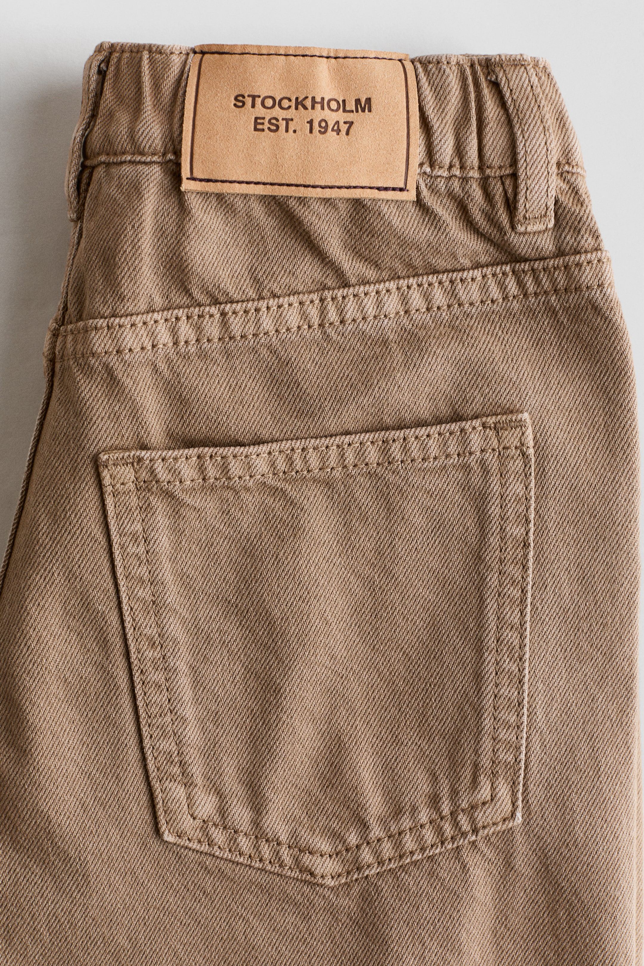 H&M Twill Barrel-Leg Pants — фото 4