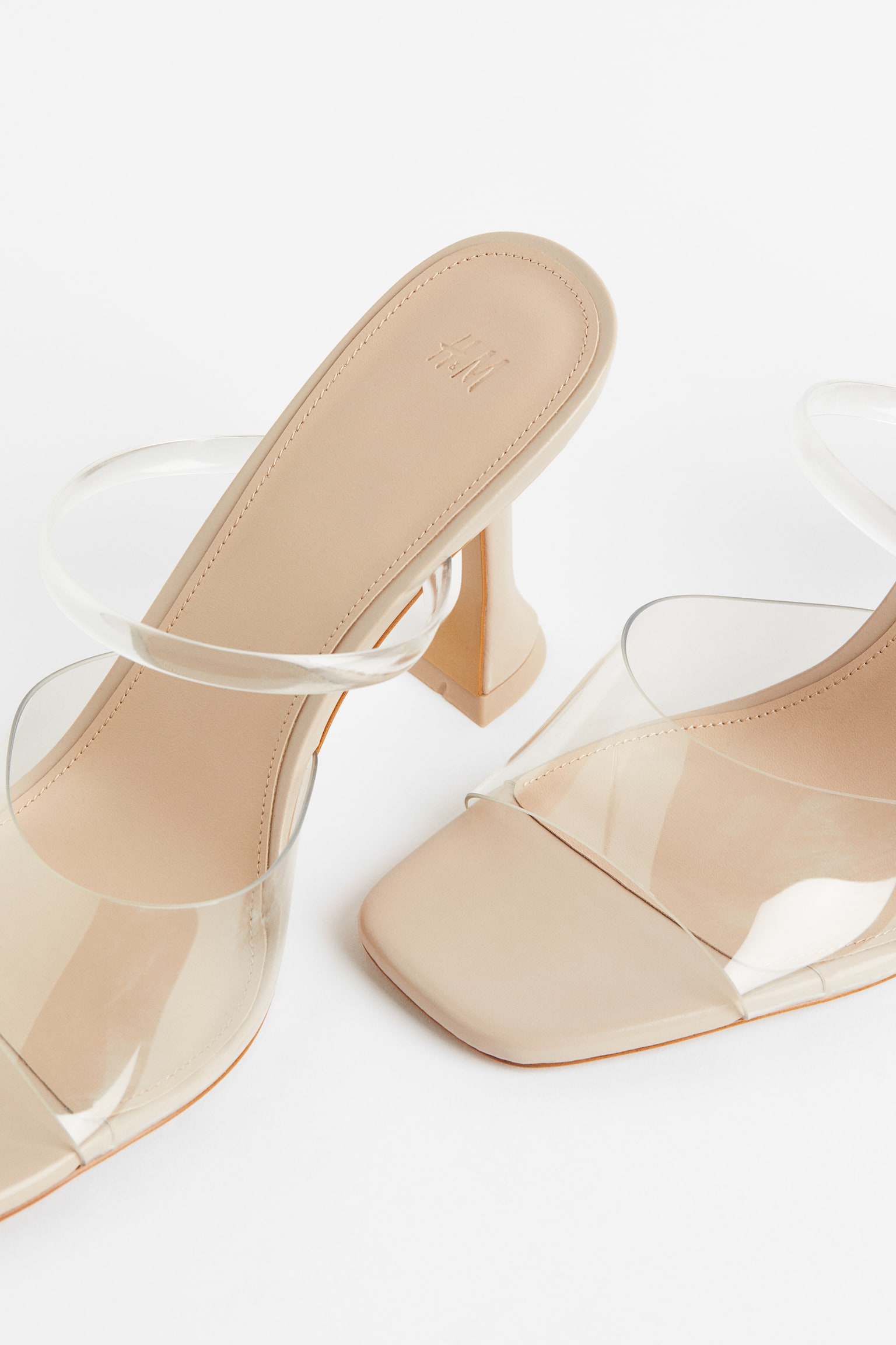 Heeled Sandals - Light beige/Transparent - 3