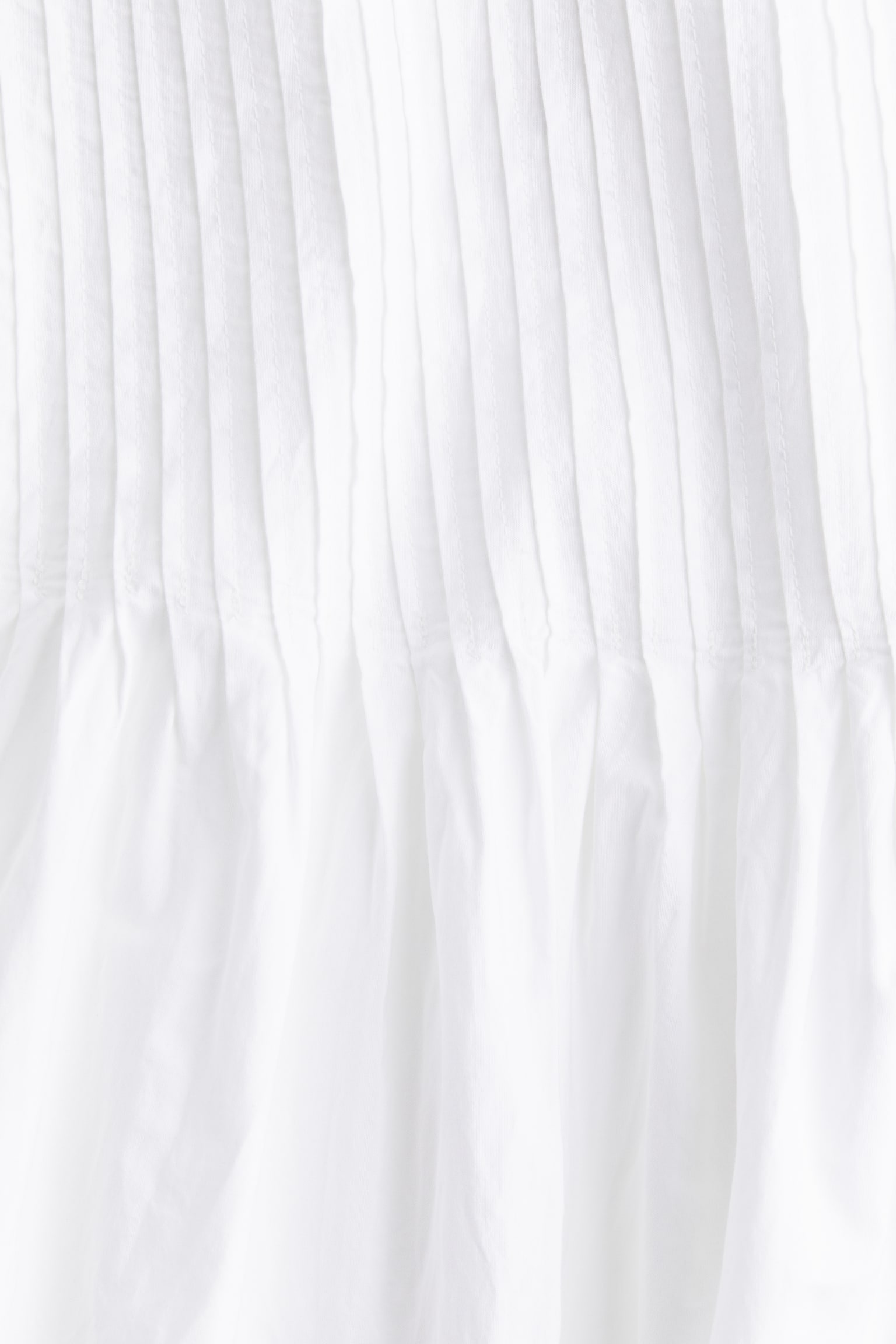 Pin Tuck Detail Skirt - White - 5