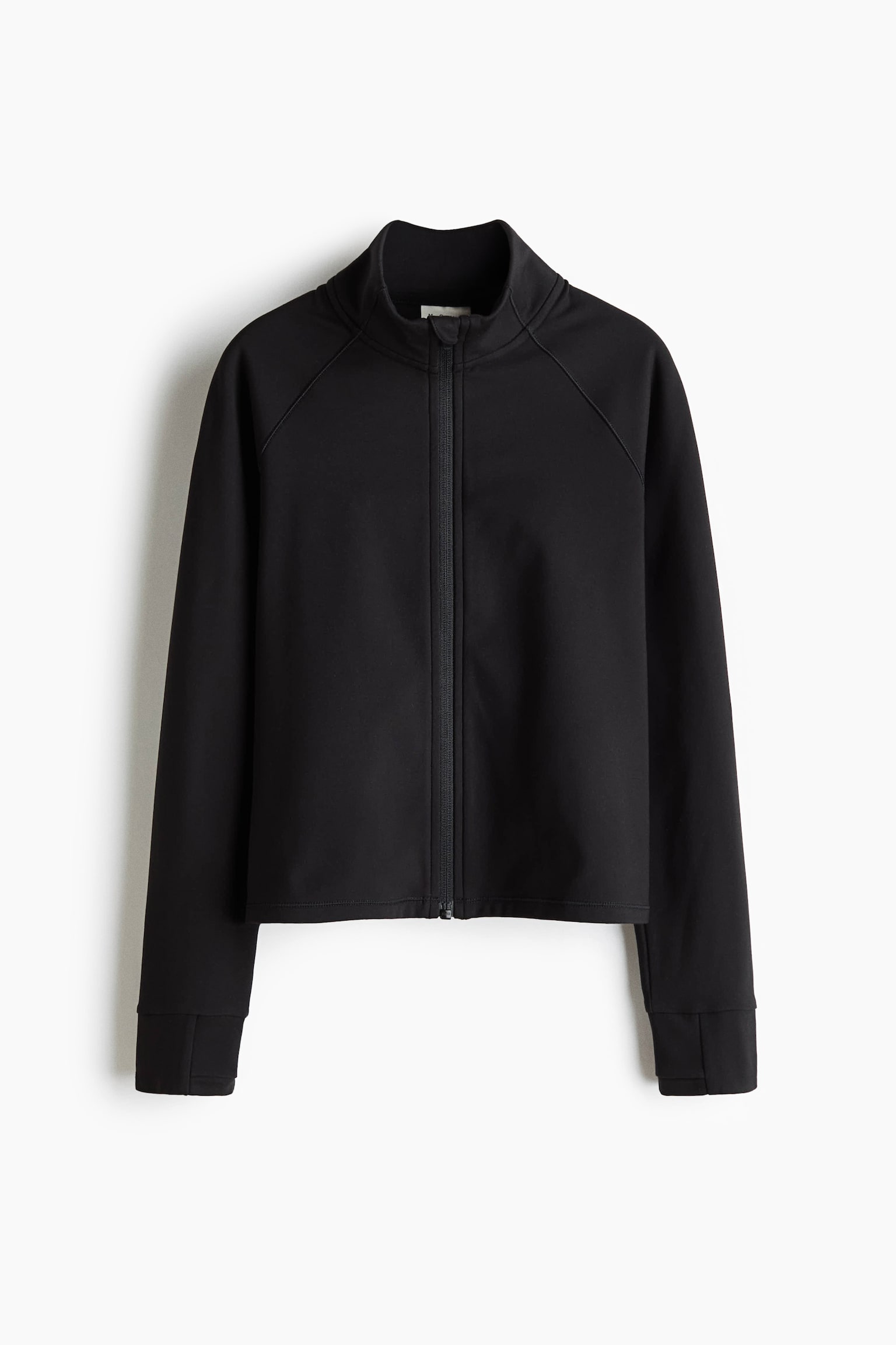 Warming zip-through sports jacket with SoftMove™ - Black/Steel blue - 1