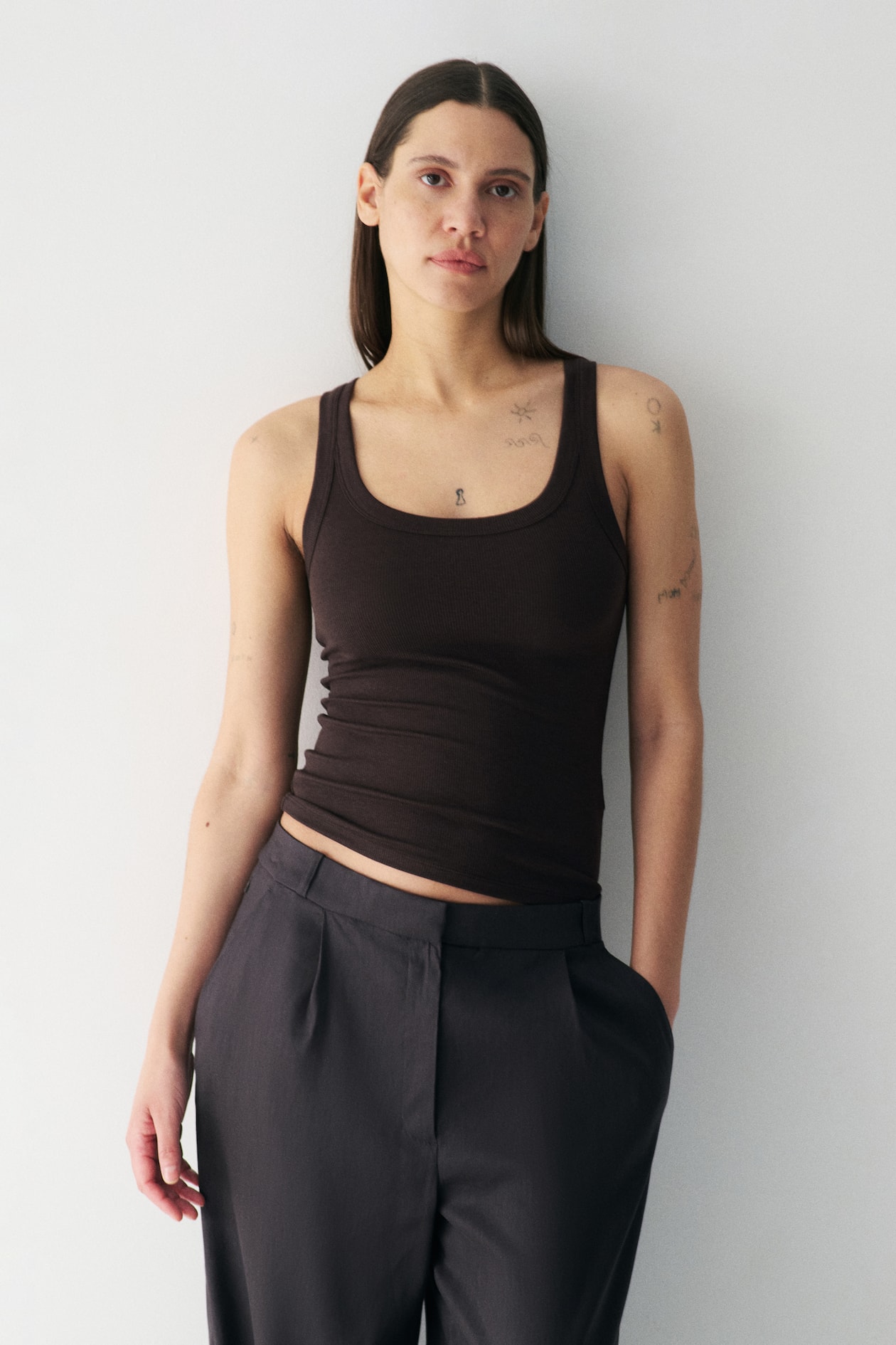 Cooling Slim-Fit Ribbed Tank Top - image 5