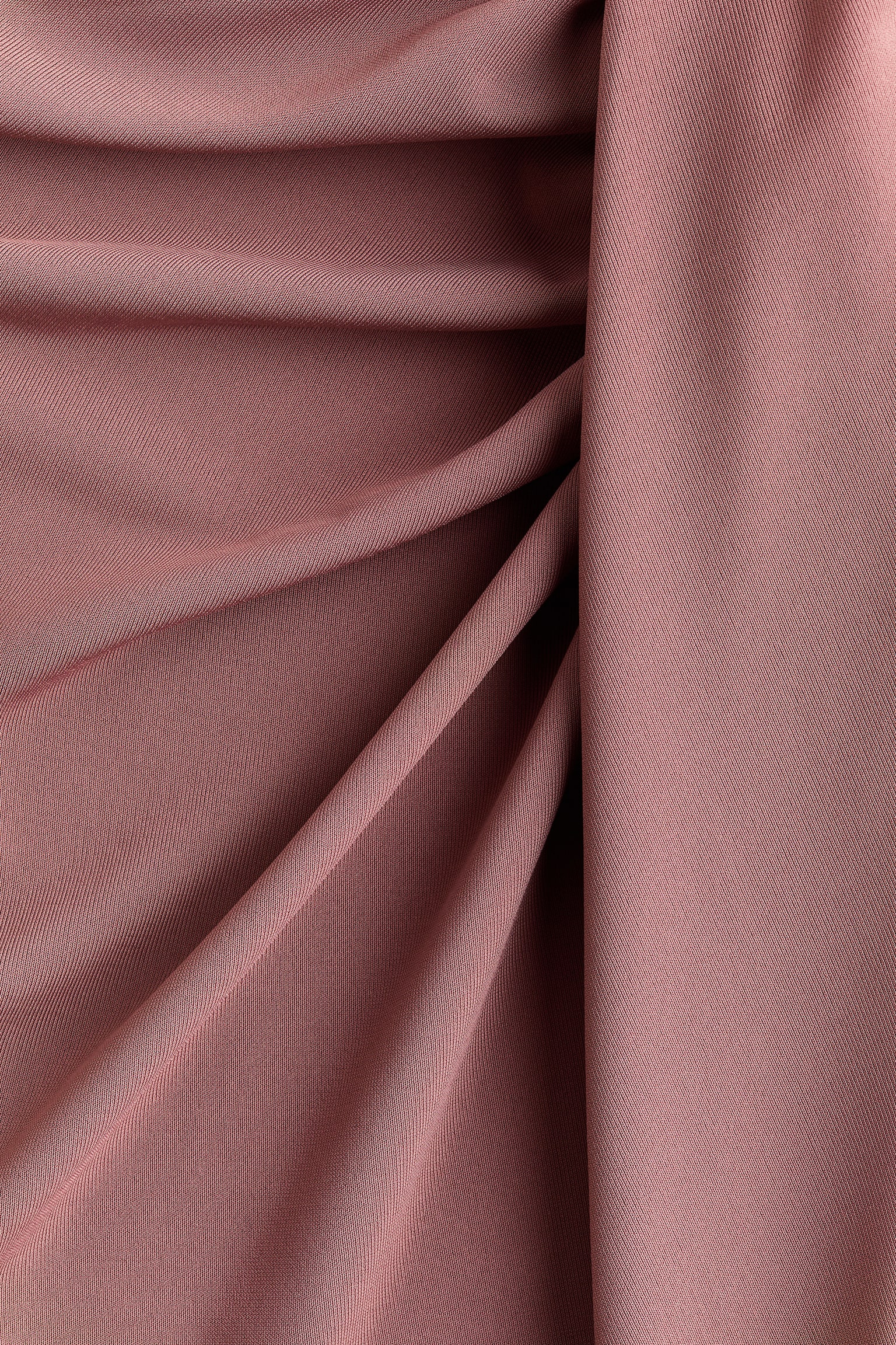 Jupe en jersey à effet drapé - Rose ancien foncé - 5